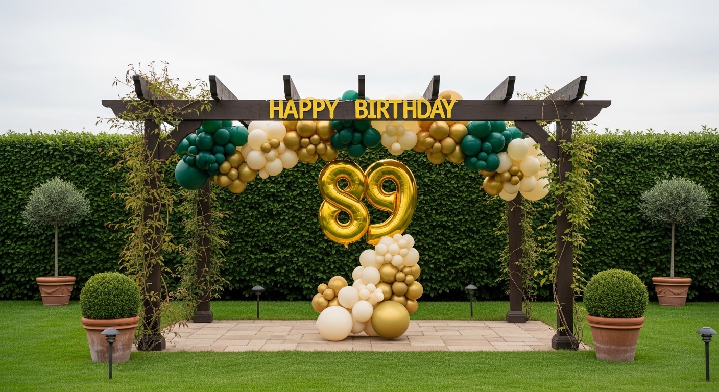 thumbnail video image 2 of Gold Number 89 Mylar Foil Balloon 32 inch - Helium or Air Filled Metallic Balloons for 89th Birthday Hbd Party, Anniversary, Graduation Decorations, 2 of 8