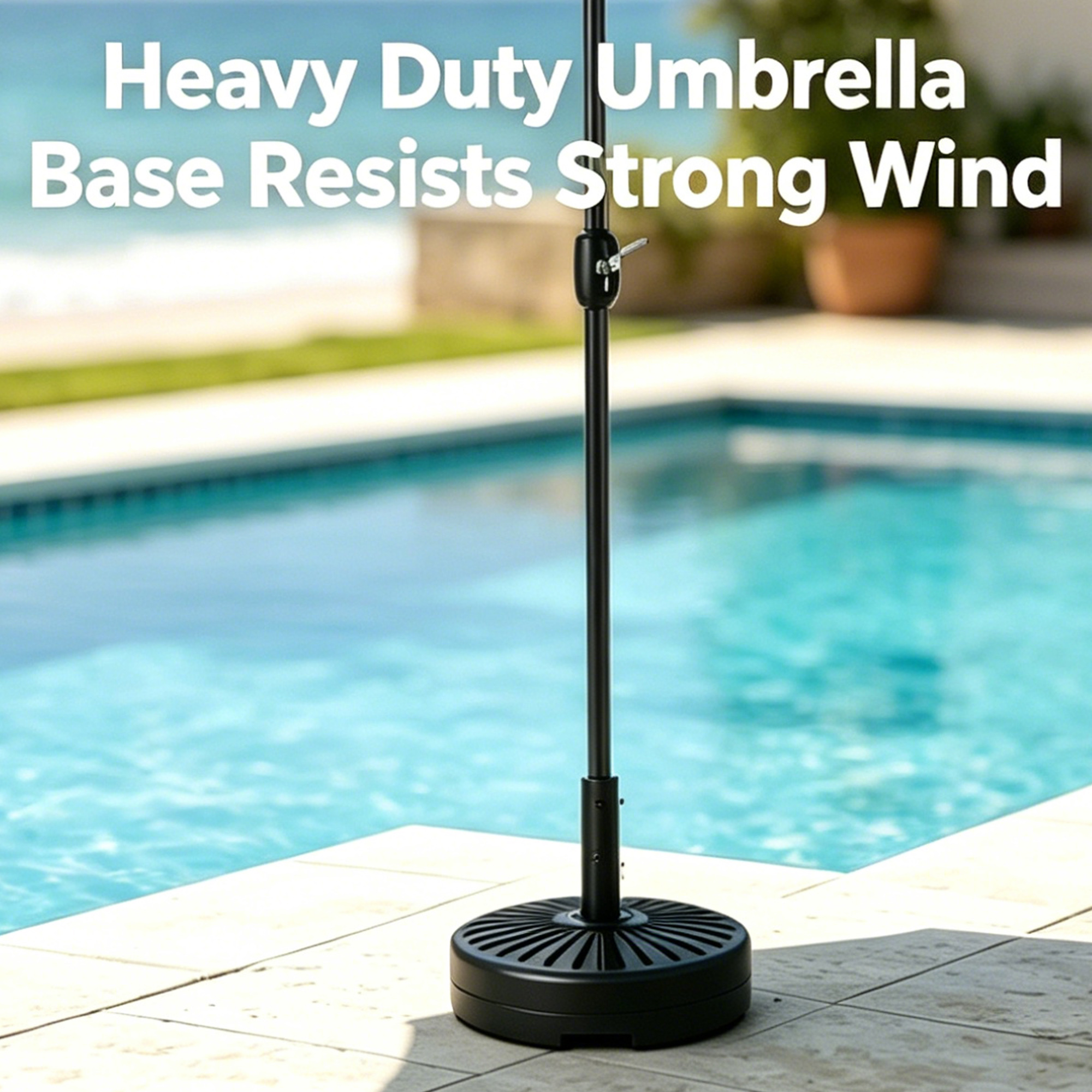 green heavy duty patio umbrella base at walmart Formosa Covers 7.5ft aluminum market crank & tilt color Hunter Premium Canopy Kool 81 lb Heavy Duty