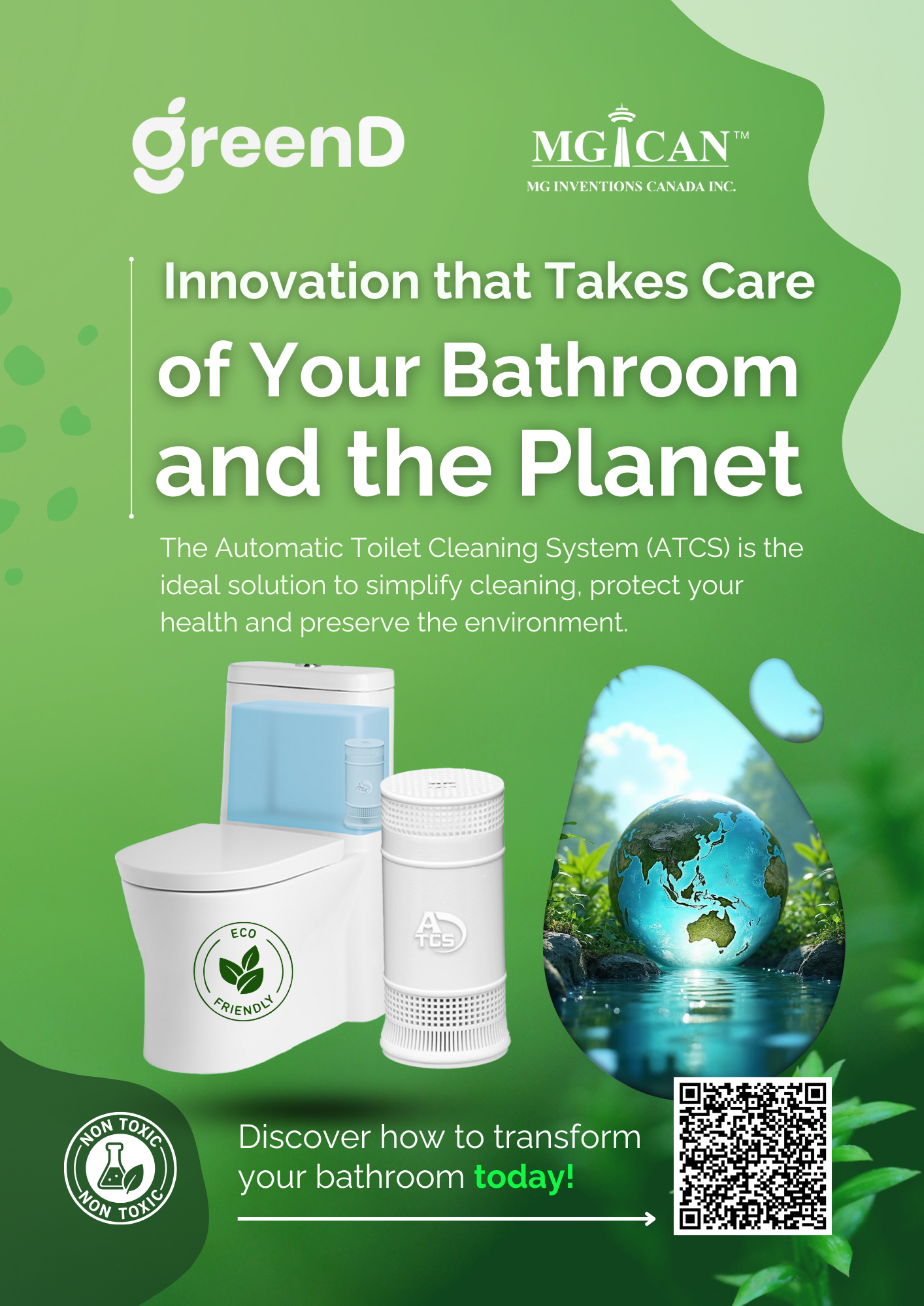 thumbnail video image 2 of Patented Automatic Toilet Cleaning System(ATCS)| Recyclable & Long-Lasting In Tank Toilet Cleaner Bowl | Removes Stains | UL-Certified For Non-Toxic Environmental Friendly , 1 Pack, 2 of 9