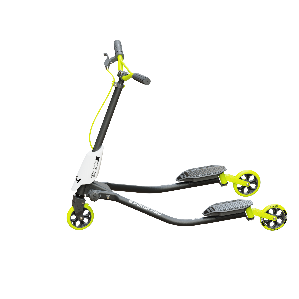 Yvolution Y Fliker Pro Kids Drift Scooter 3-Wheels 7+ Black