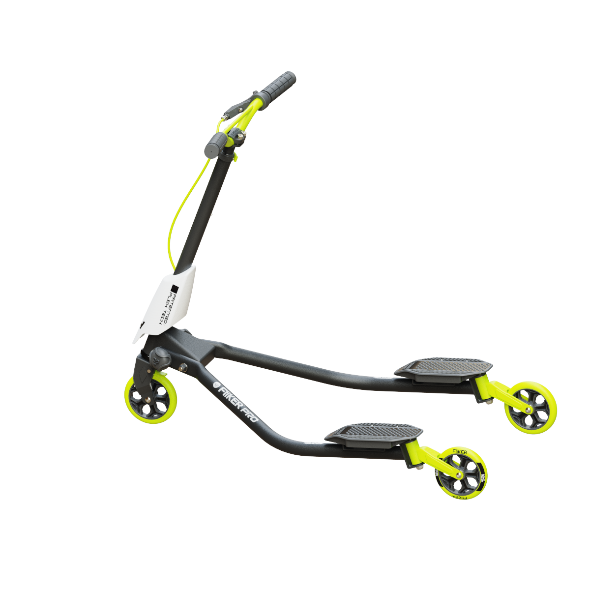 Yvolution Y Fliker Pro Kids Drift Scooter 3-Wheels 7+ Black