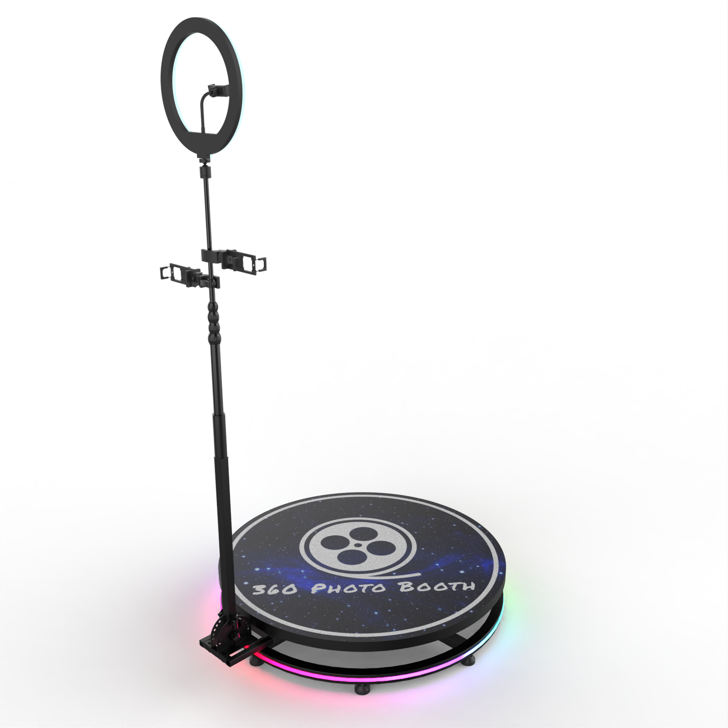 360 Photo Booth PRO - 115cm AUTOMATIC Metal Round Shape (360 camera booth,  360 video booth) - 360PhotoBoothPRO