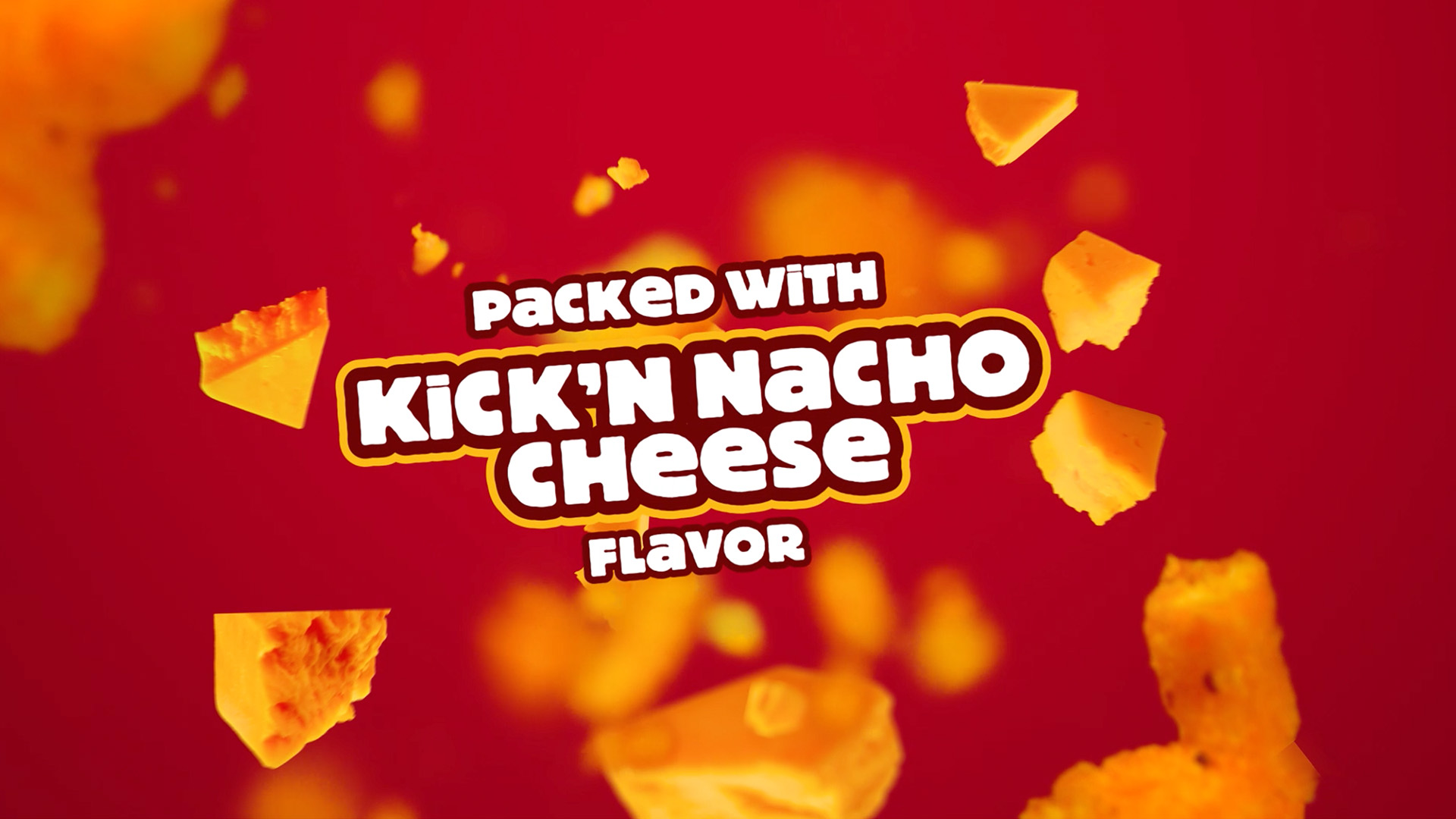 thumbnail video image 2 of Cheez-It Crunch Kick'n Nacho Cheese Cheesy Baked Snacks, Lunch Snacks, 6.5 oz, 2 of 10