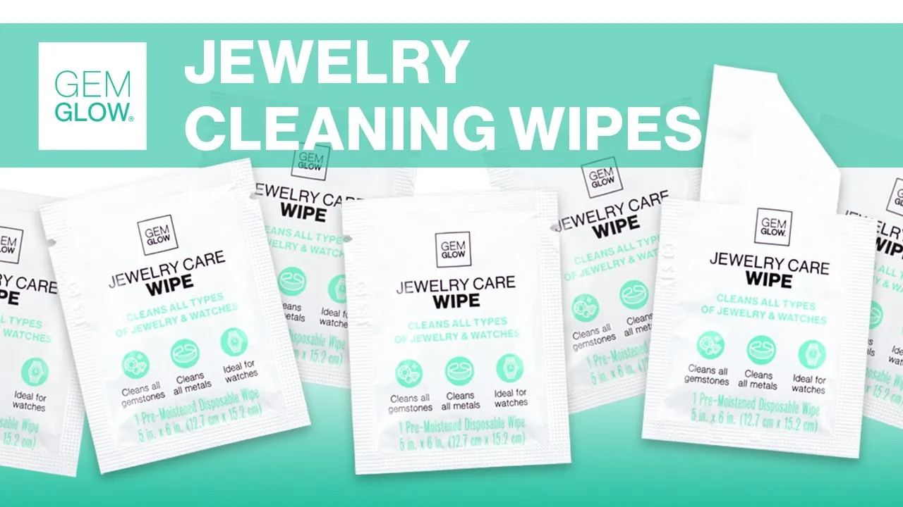 thumbnail video image 2 of Gem Glow Jewelry & Watch Cleansing Wipes, Clean All Jewelry, Watches, Accessories, 10 ct., 2 of 6