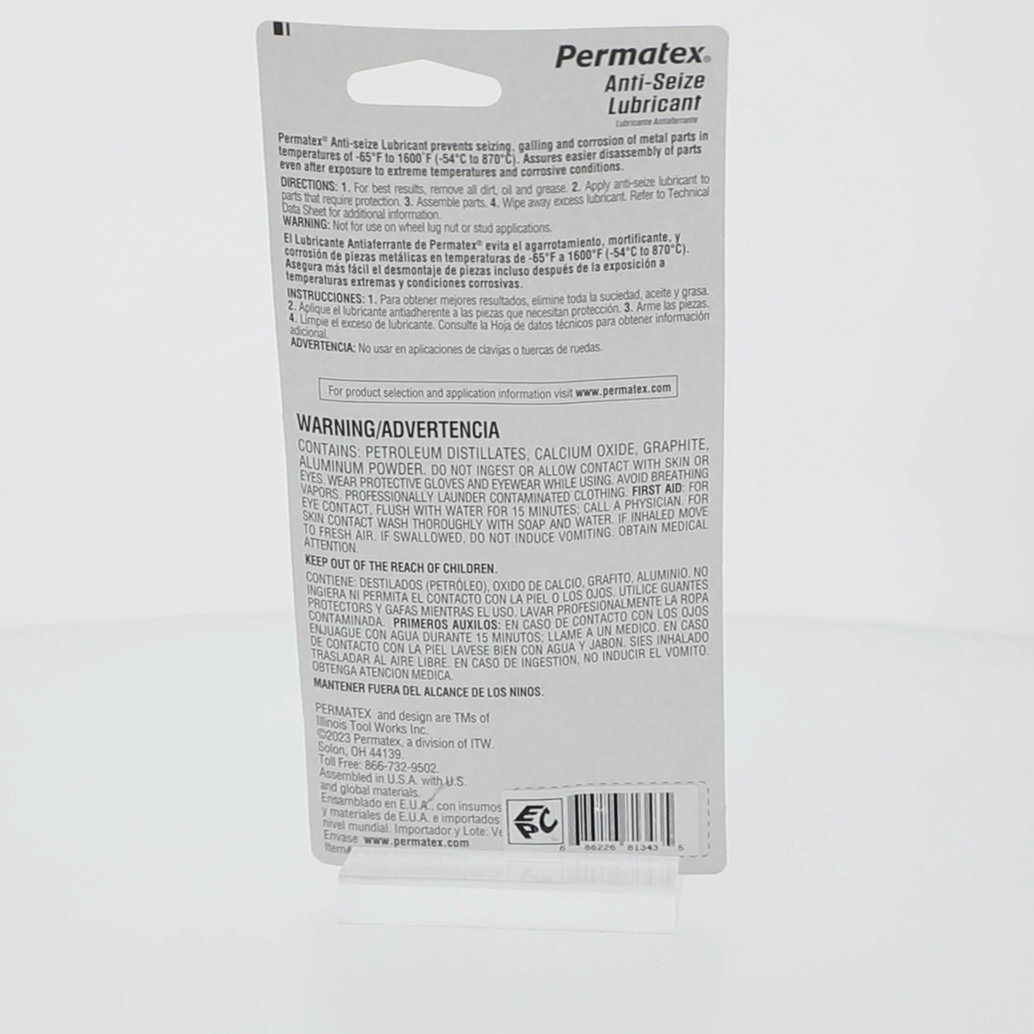 Permatex Anti Seize Lubricant 1 oz