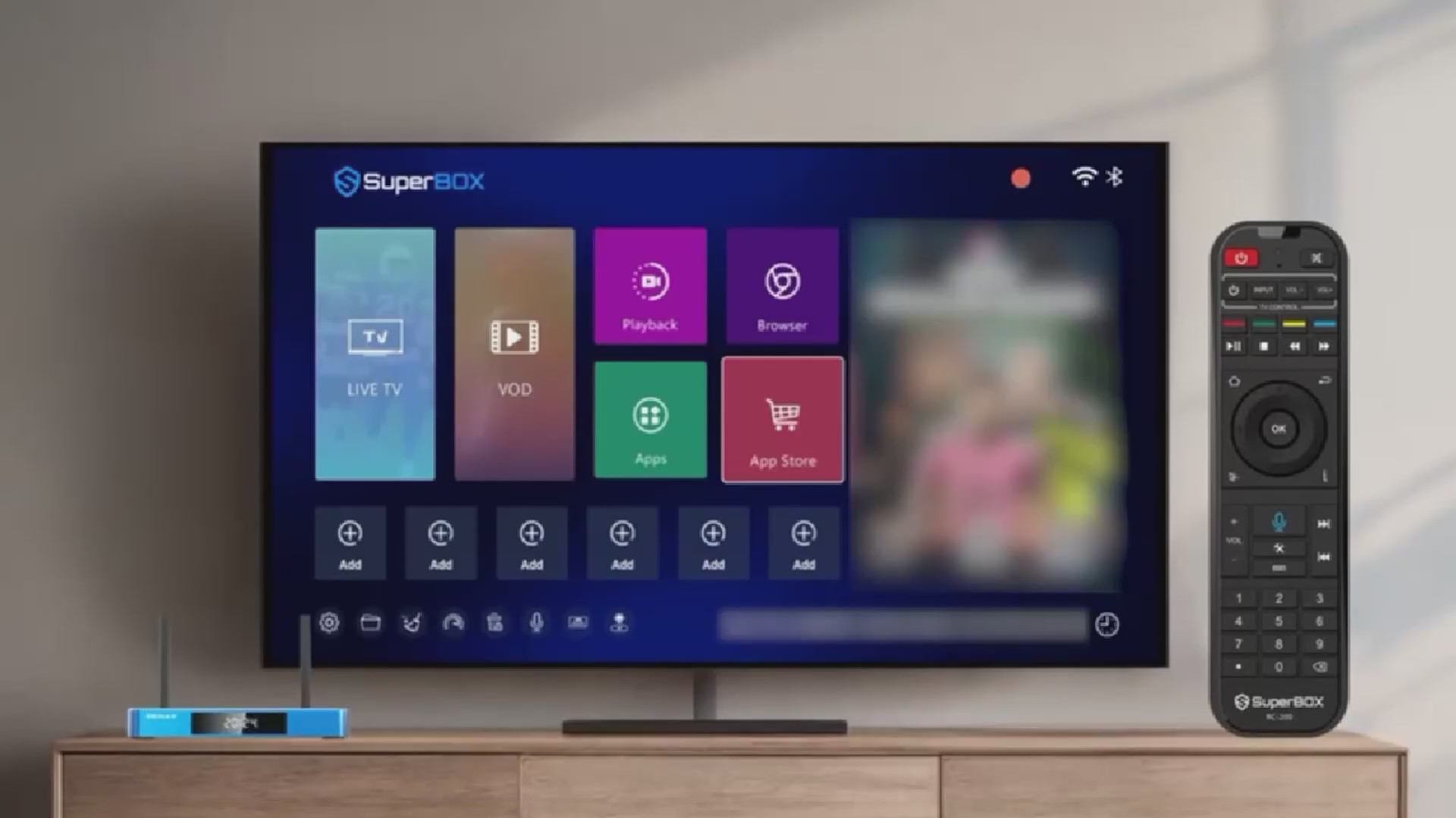 SuperBox S6 MAX 2025 Newest Pack 4G+64G Powerful Smart TV Box,Time Shift, Parental Control Time,Super Powerful TV Box with Voice Remote Control,Ideal for Home