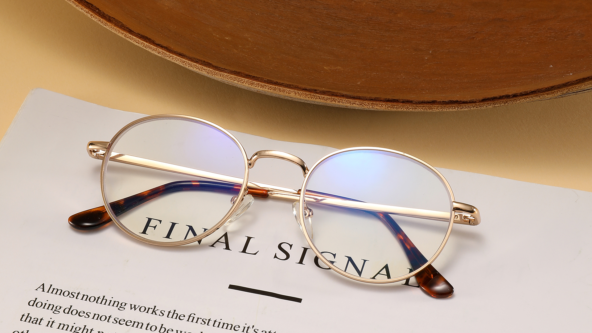 thumbnail video image 2 of 3 Pack Reading Glasses for Men Women,Blue Light Blocking Glasses, Spring Hinge,Metal,Round,Anti Eyestrain,Gold, +3.50, 2 of 8