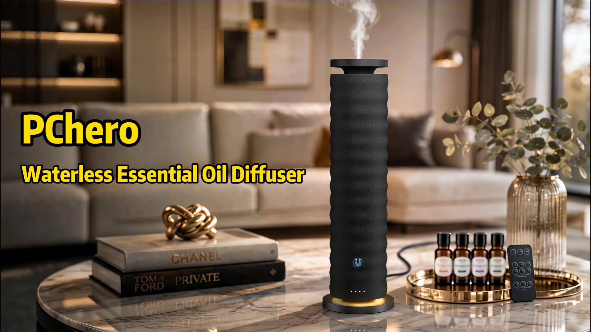 PChero Waterless Diffuser Pro with 4 Scent Oils, Luxury Hotel-Class ...