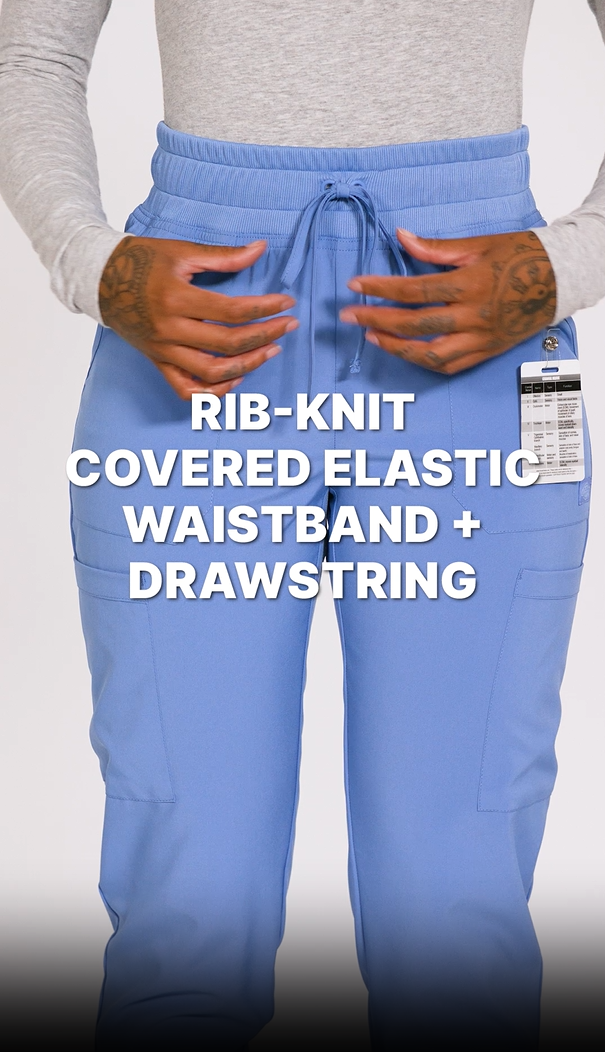 thumbnail video image 2 of Dickies EDS Essentials Scrubs Pant for Women Mid Rise Jogger DK065, 2 of 6