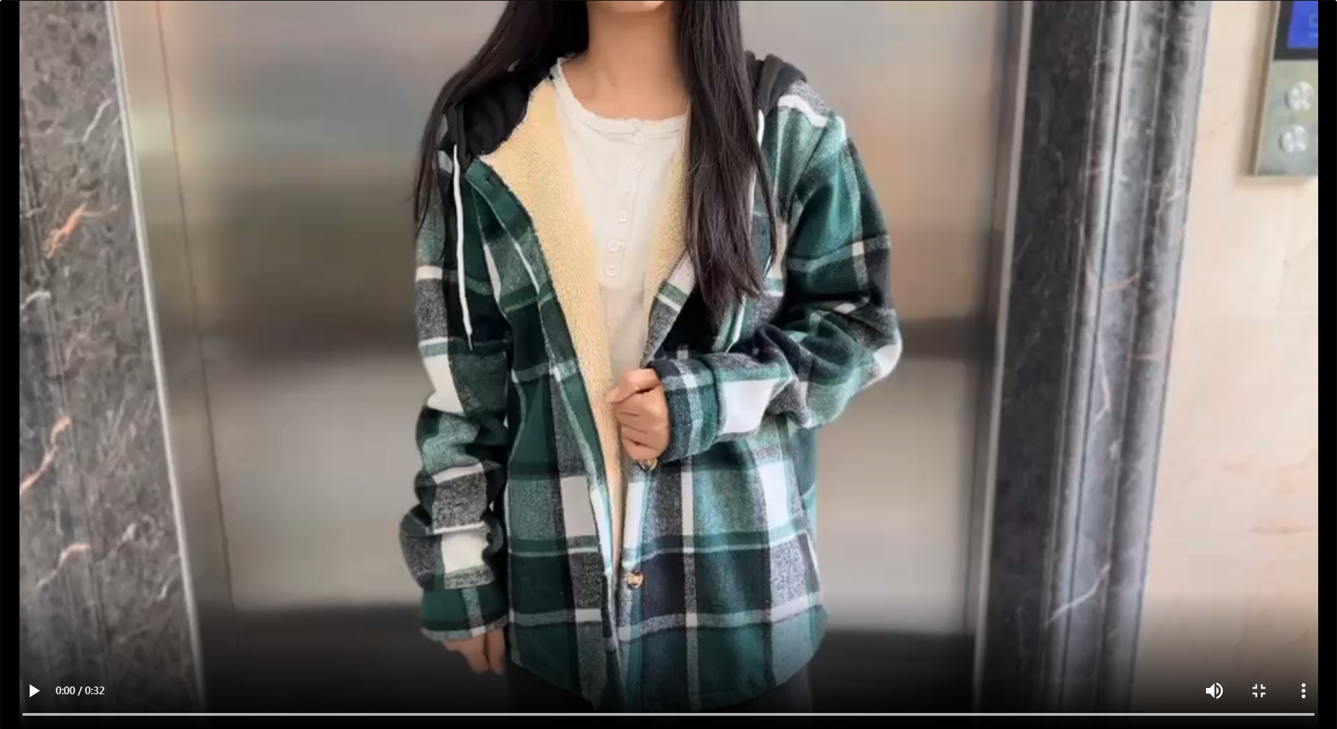 thumbnail video image 2 of Flannel Hoodies for Women Soft Fleece Lined Hooded Plaid Jackets Button-up Winter Warm Long Sleeve Sweatshirt Coats with Chest Pockets, 2 of 7