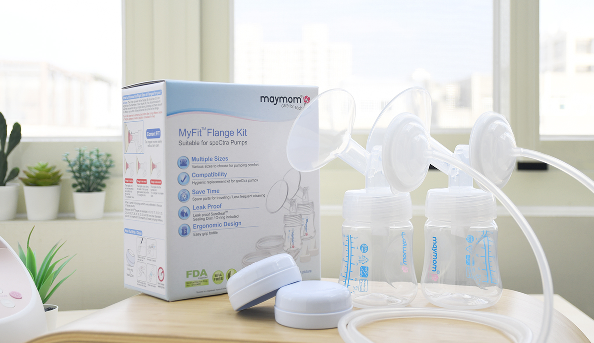 thumbnail video image 2 of Maymom Pump Parts 30 mm Flanges, Valves, Tubes, Backflow Protectors, Bottles with One-Piece Travel Caps for Spectra S1 S2 9 Plus Breastpump. Replacement Pump Parts for Spectra Pump Accessories, 2 of 11