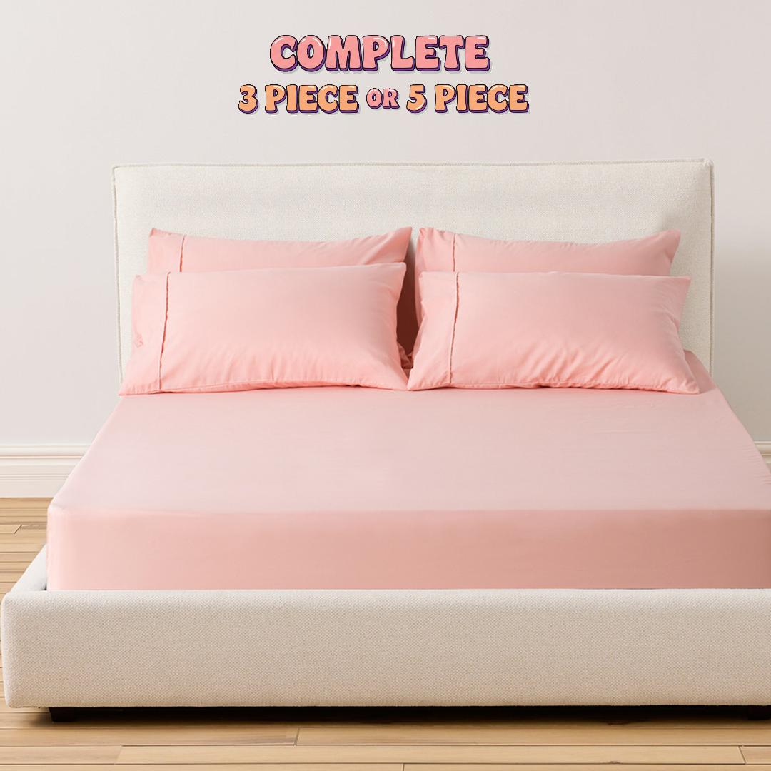 thumbnail video image 2 of KASENTEX Ultra Soft Fitted Sheet Set Bedding Sets - Deep Pocket with Pillowcases - Grey Twin XL Size, 2 of 7