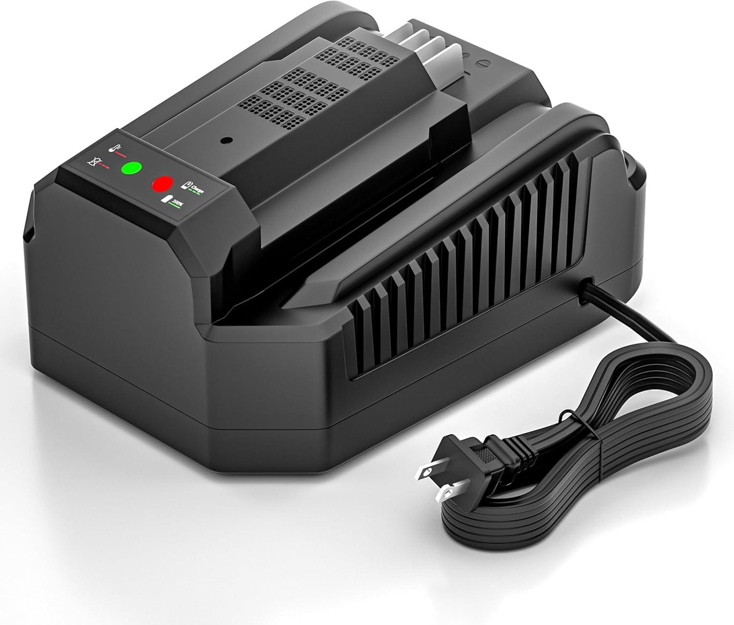 thumbnail video image 2 of For EGO Power+ 56V 4A Battery Rapid Charger replacement EGO 56V Battery Charger CH2100 CH3200 CH5500, Compatible with All EGO 56V Battery BA2800 BA1400 BA5635 BA4200, 2 of 8