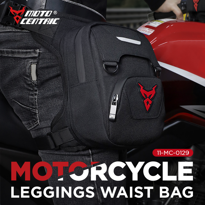 thumbnail video image 2 of 1200D Oxford Cloth Waterproof Motorcycle Leg Bag Waist Drop Leg Side Outdoor Casual Waist Bag Motorbike Mobile Phone Fanny Hip, 2 of 8