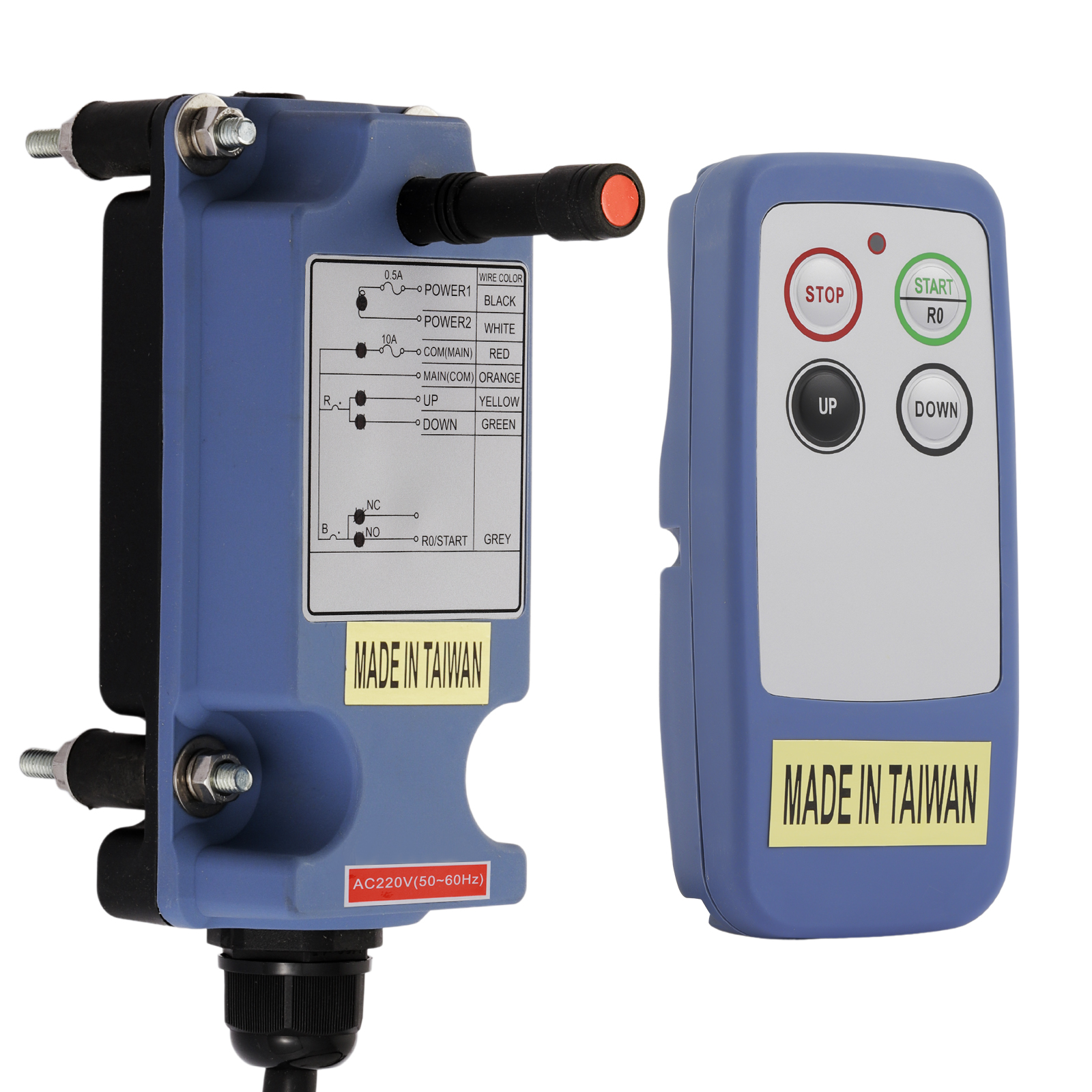 thumbnail video image 2 of 2 Channel Saga Mini Industrial Wireless Crane Radio Remote Control 220V AC for Electric Chain Hoist Overhead Bridge Travelling Crane Truck Transmitter and Receiver, 2 of 2