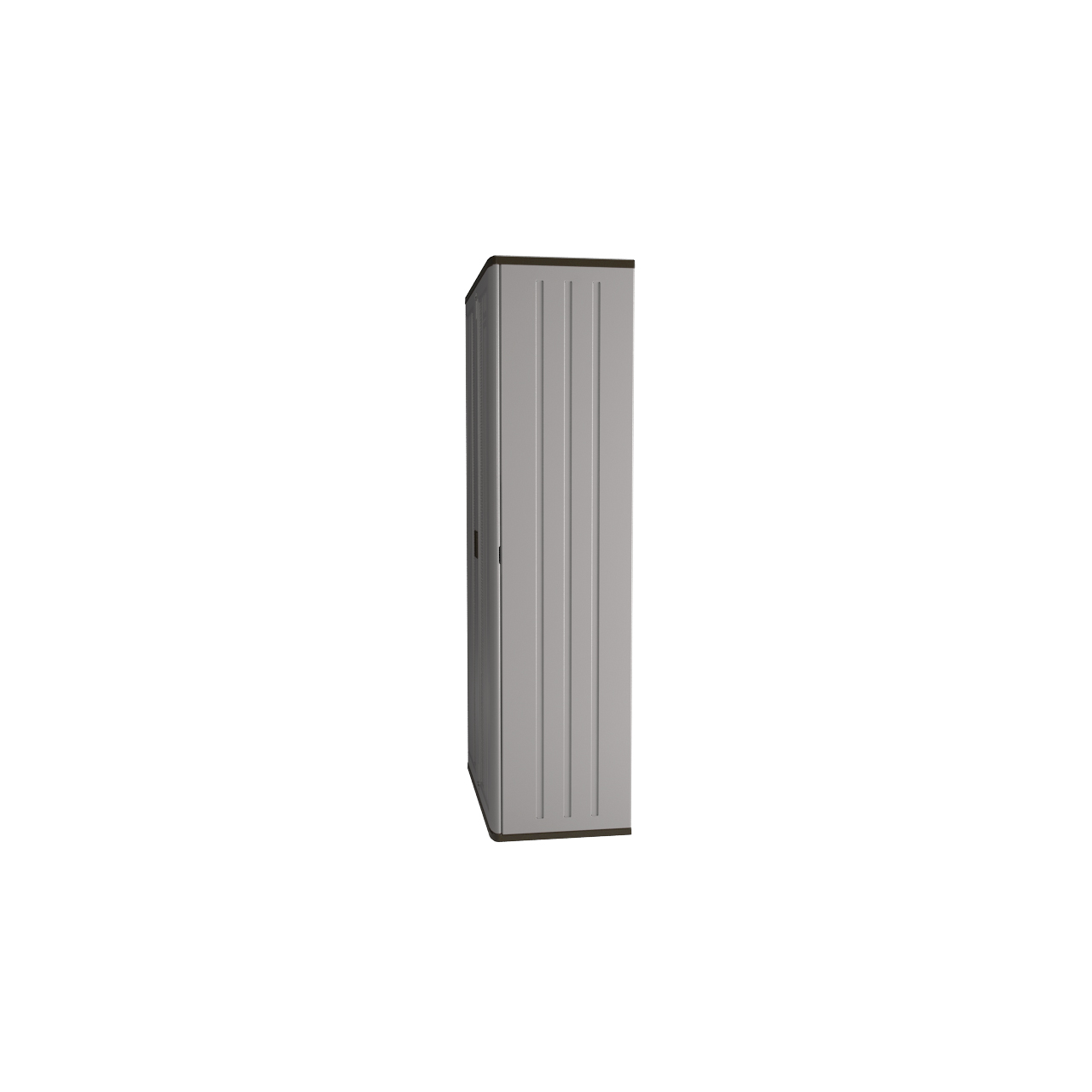 Suncast Plastic Freestanding Garage Cabinet in Gray (40-in W x 80.25-in H x  20.25-in D) at