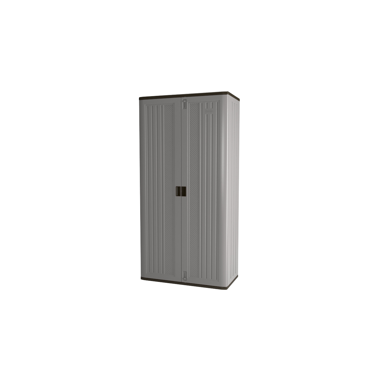 Suncast 80 Tall Resin Storage Cabinet Locker For Garage Home Shed Platinum Metallic Bmc8000 Com