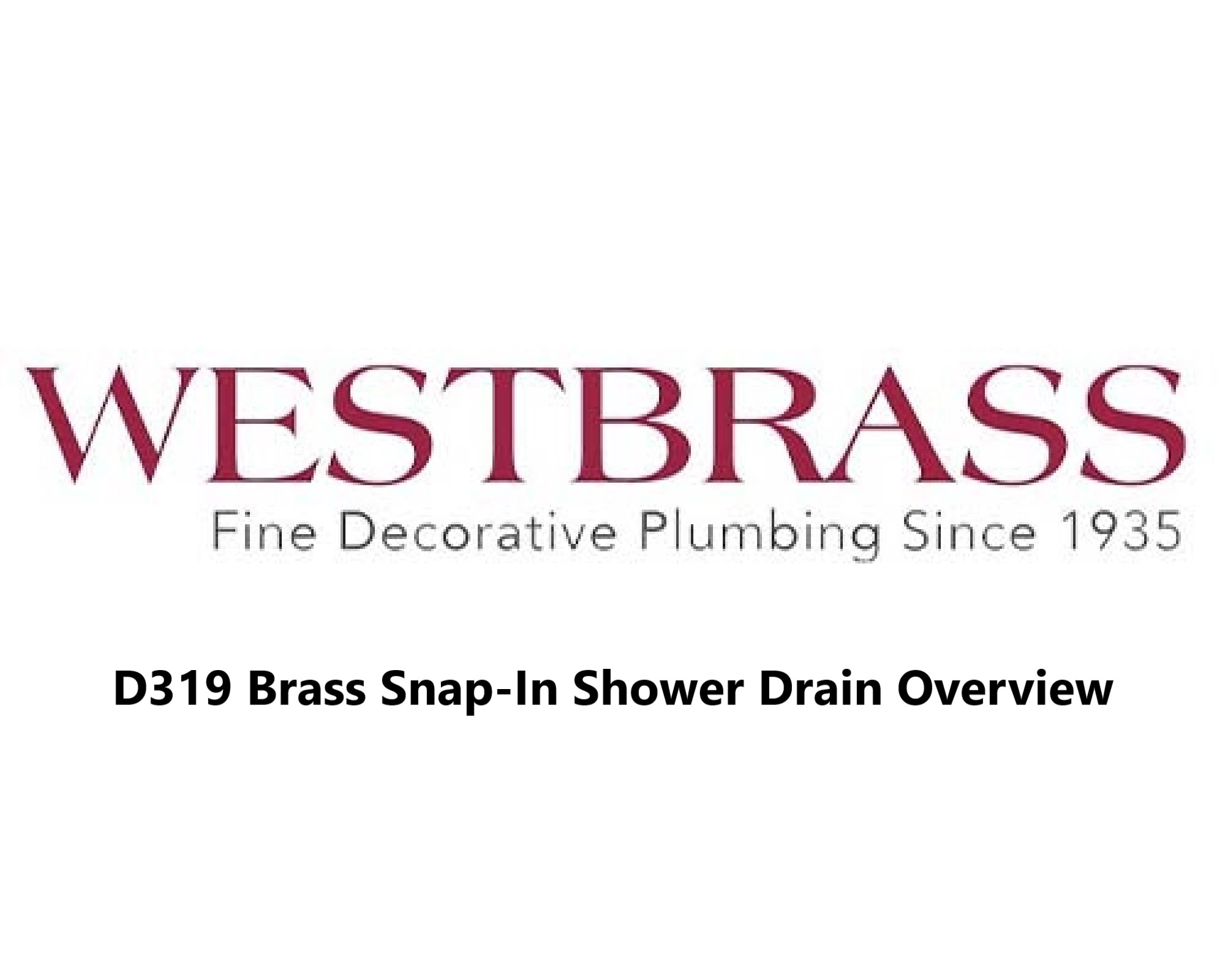 thumbnail video image 2 of Westbrass D319-26 4-1/4" Brass Snap-In Shower Strainer Grid Drain Cover, Polished Chrome, 2 of 7