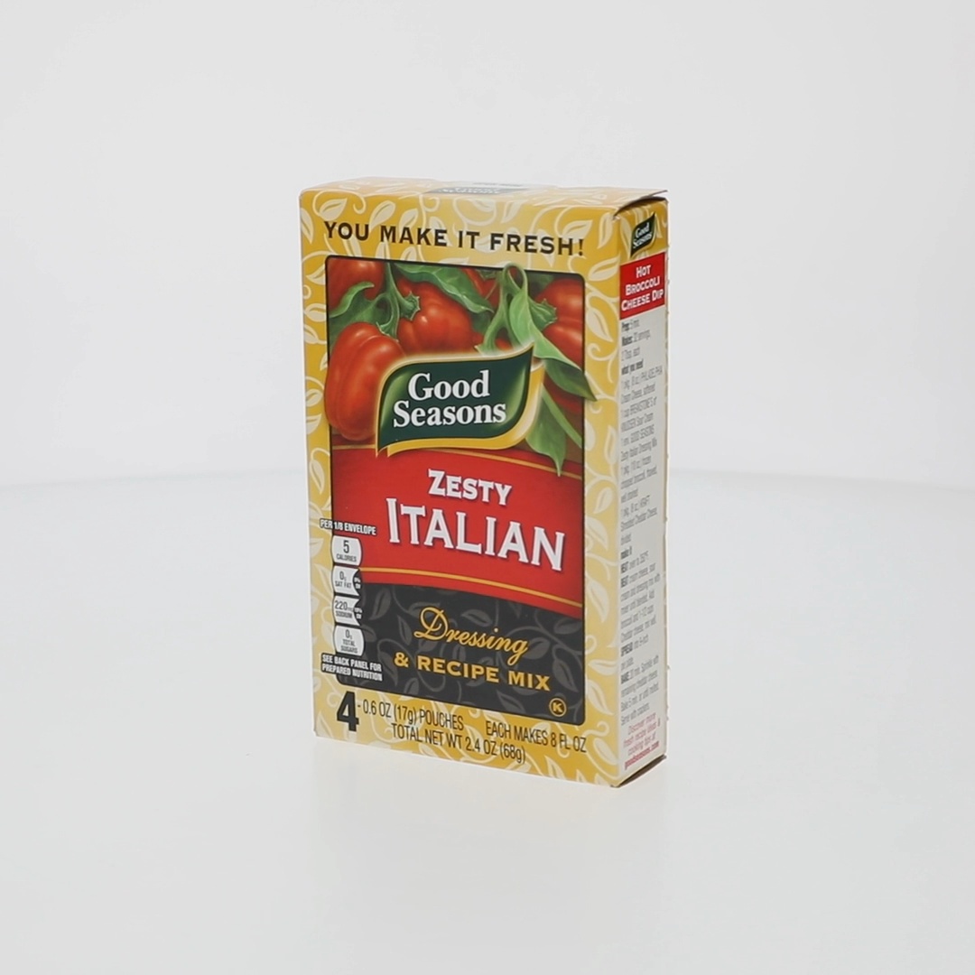 Newman's Own Good Seasons Dressing Packets Good Seasons Zesty Italian  Dressing Recipe Mix, Packets