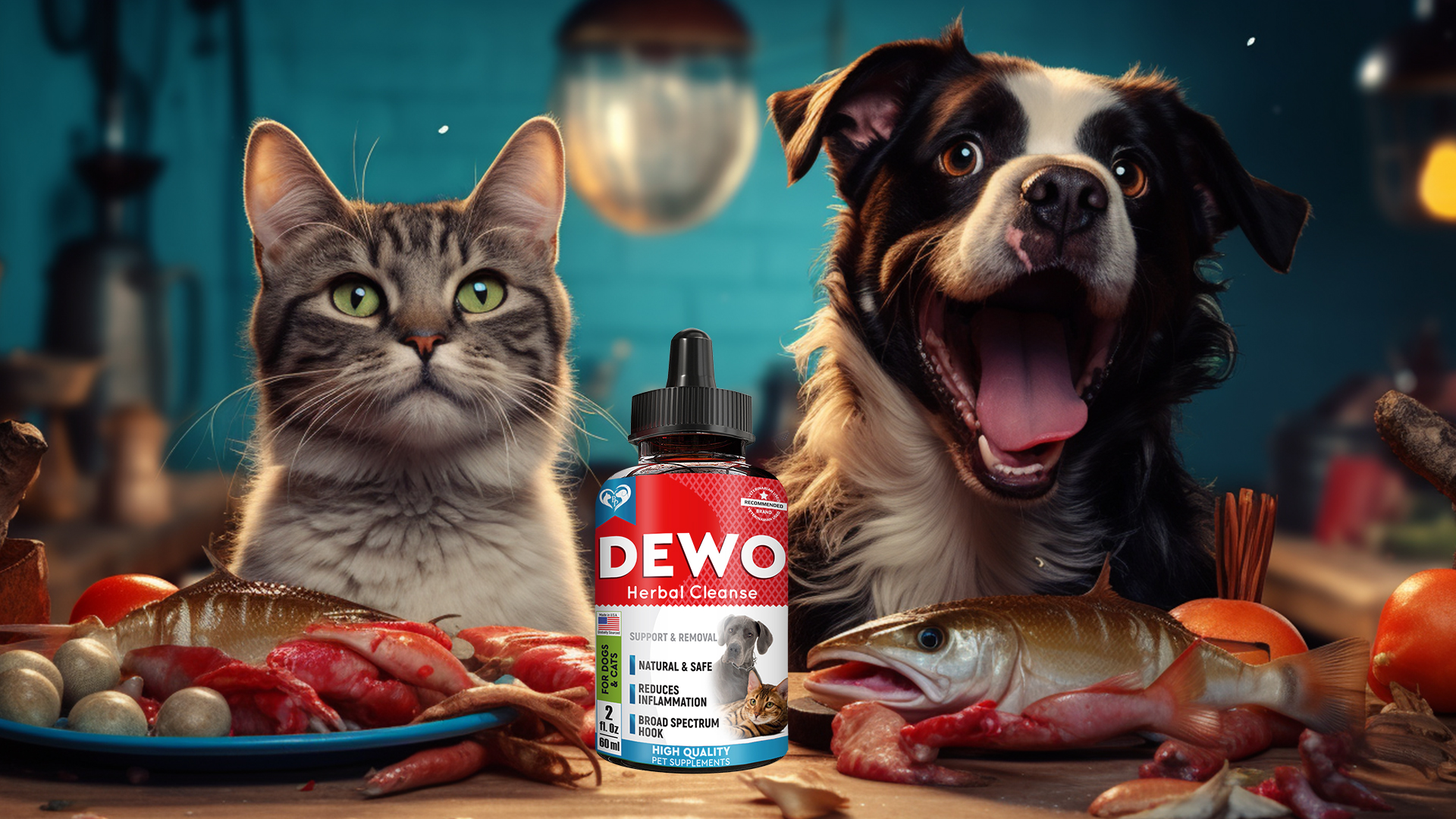 thumbnail video image 2 of Natural Digestive Support for Dogs, Puppies & Cats, Kittens – Herbal Blend with Wormwood, Black Walnut – Promotes Healthy Gut – Advanced Formula for Large, Medium Small Pets para Perros, 2 of 8
