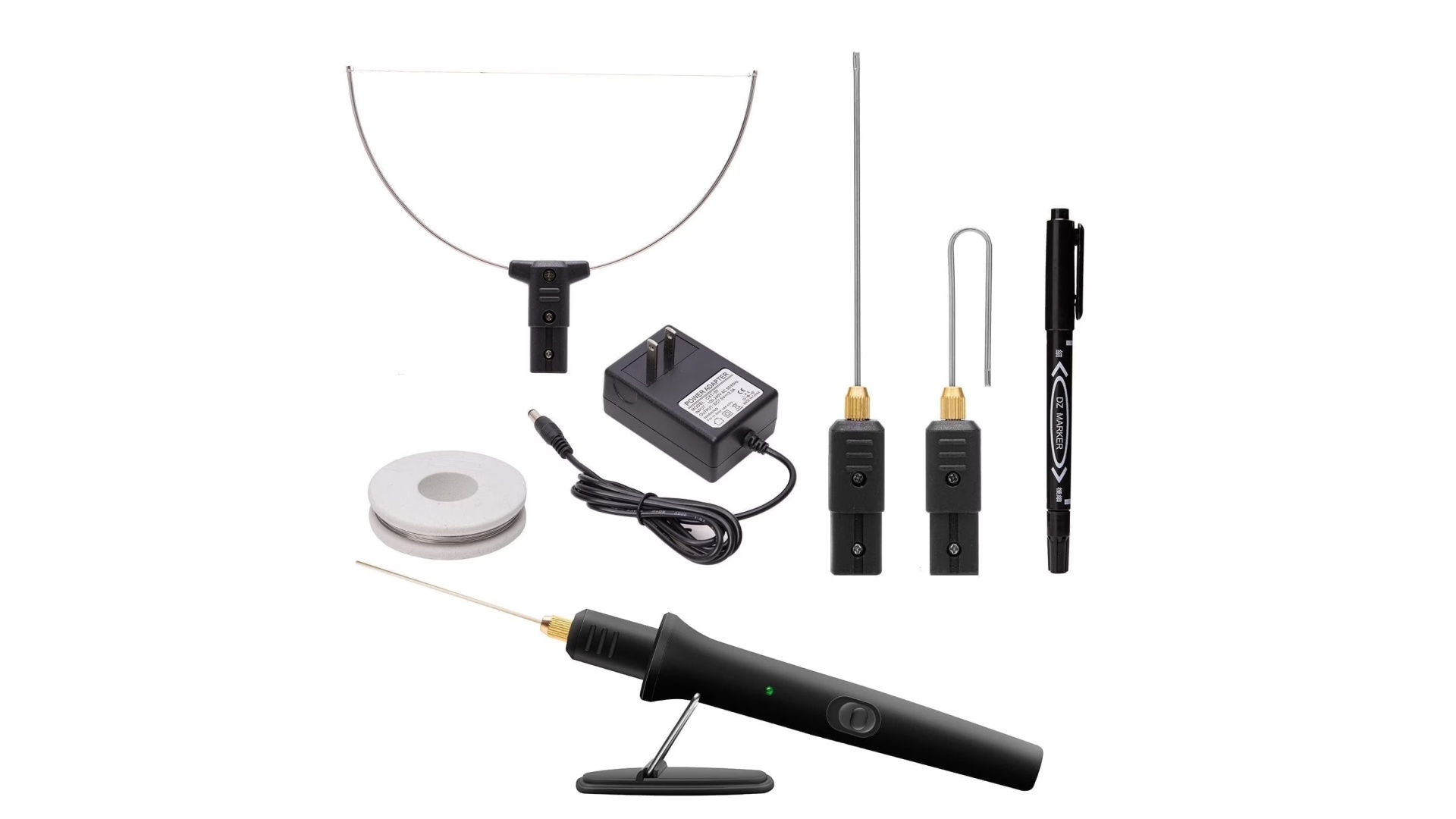 thumbnail video image 2 of Waxgamo 3 in 1 Hot Wire Foam Cutter Kit, Electric Styrofoam Cutting Tool, 100-240V / 18W with Electronic Adaptor for Small Cutting Project, DIY Craft, Foam Carving ﻿, 2 of 8