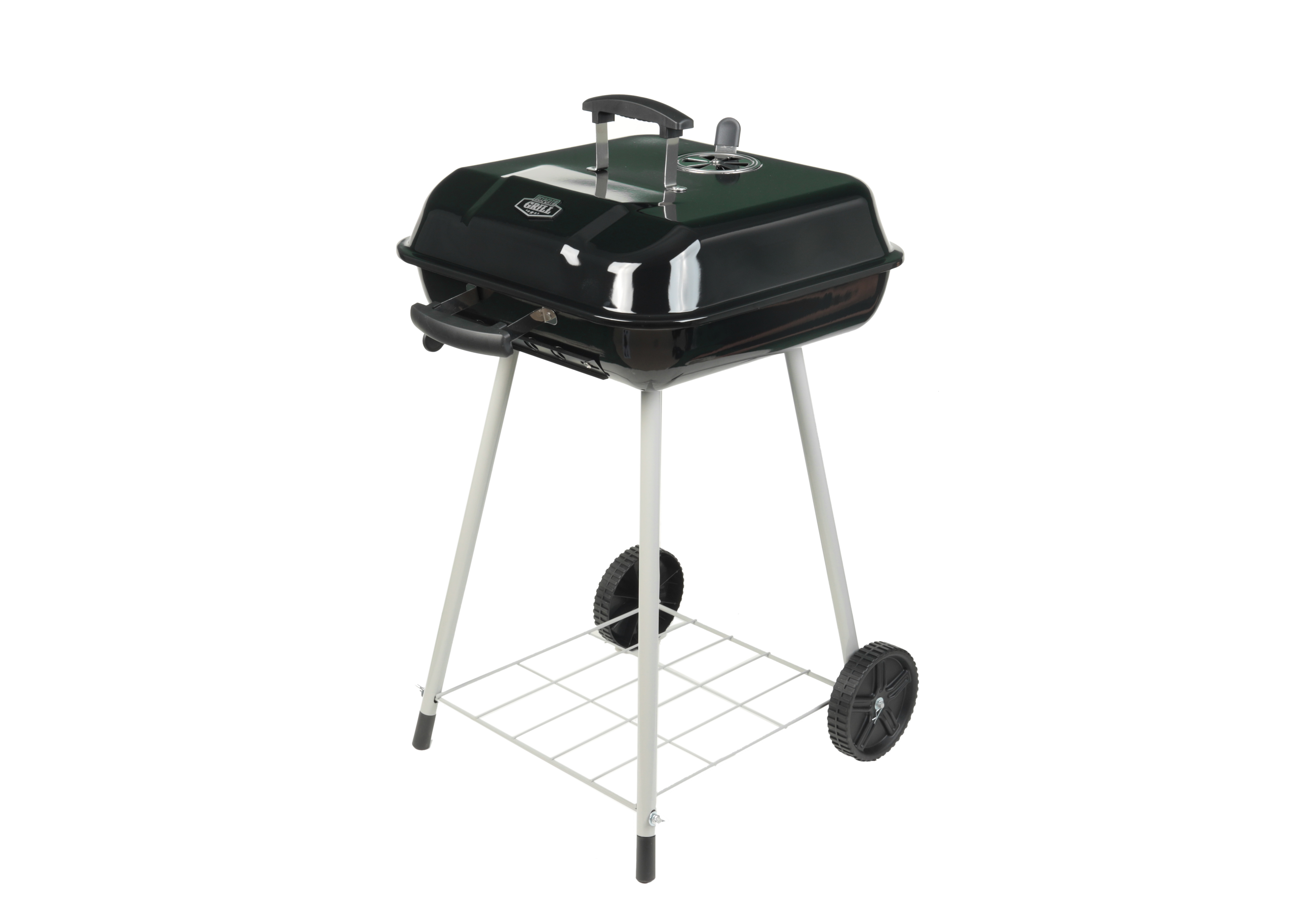 Basics 317 Square Inch Charcoal Grill, Black, 36.4 x 20.5 x 40.1 in