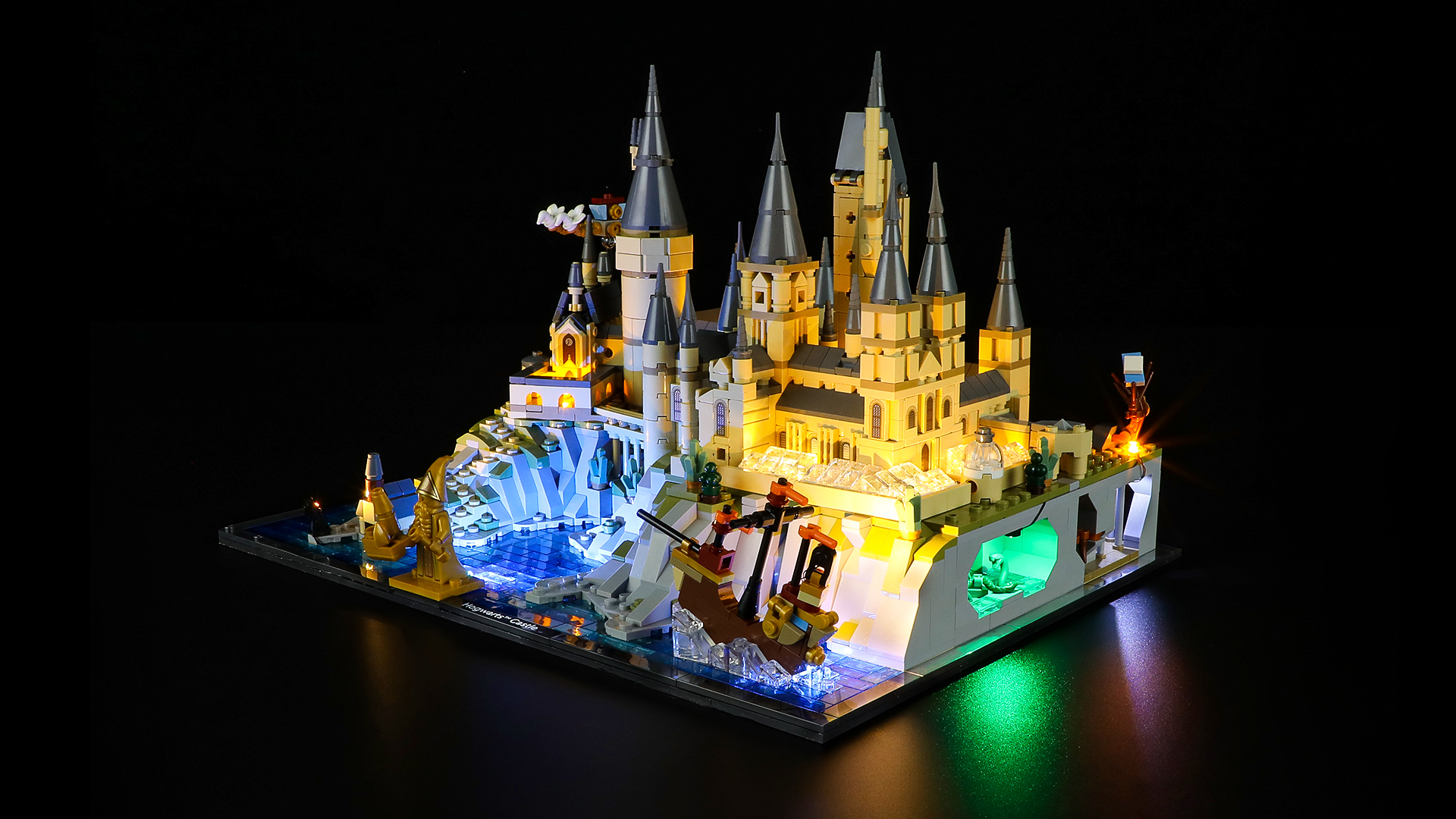thumbnail video image 2 of QC Ltbrick Led Light Kit Lighting Set Compatible With The Lego Harry Potter Movie Hogwarts Castle and Grounds 76419 Building Blocks Without Lego Set, 2 of 11