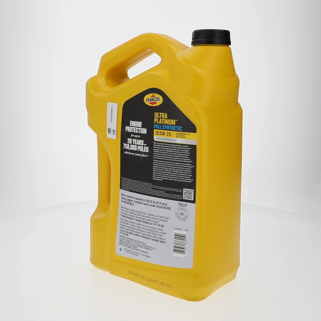 3 pack) Pennzoil Ultra Platinum Full Synthetic 0W-20 Motor Oil, 5