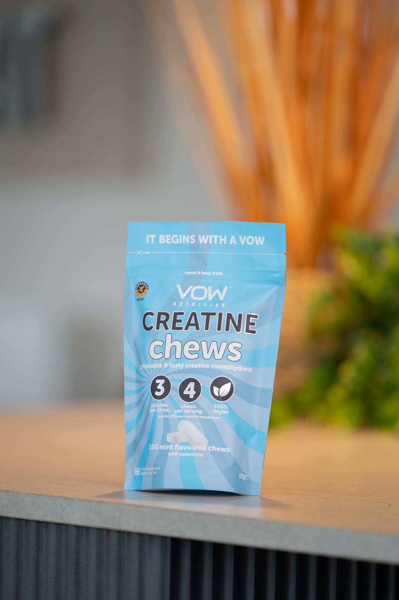 thumbnail video image 2 of VOW Nutrition Creatine Monohydrate Chews, Mint, 100 Count, 2 of 6