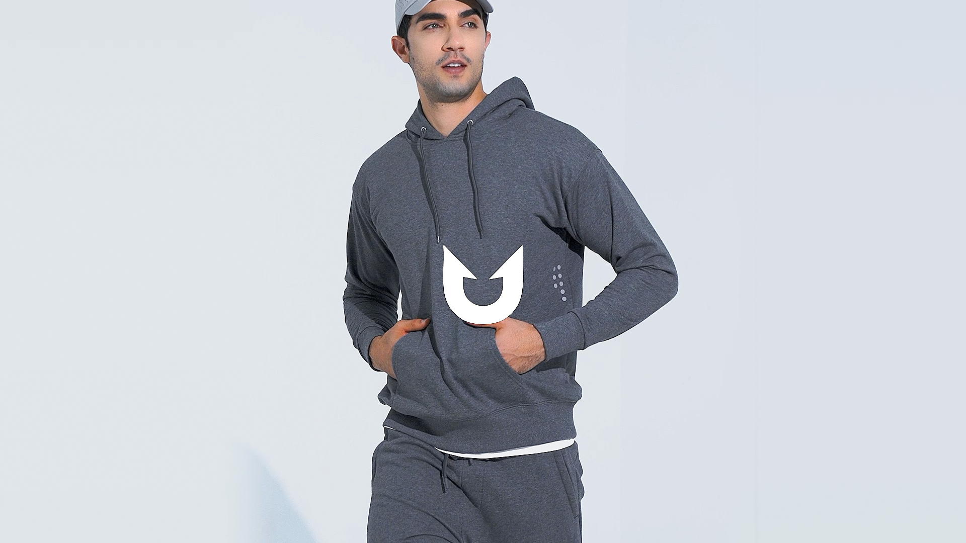 thumbnail video image 2 of NORTHYARD Pullover Hoodies for Men with Long Sleeve Cotton Casual Sweatshirts Darkgrey XL, 2 of 8