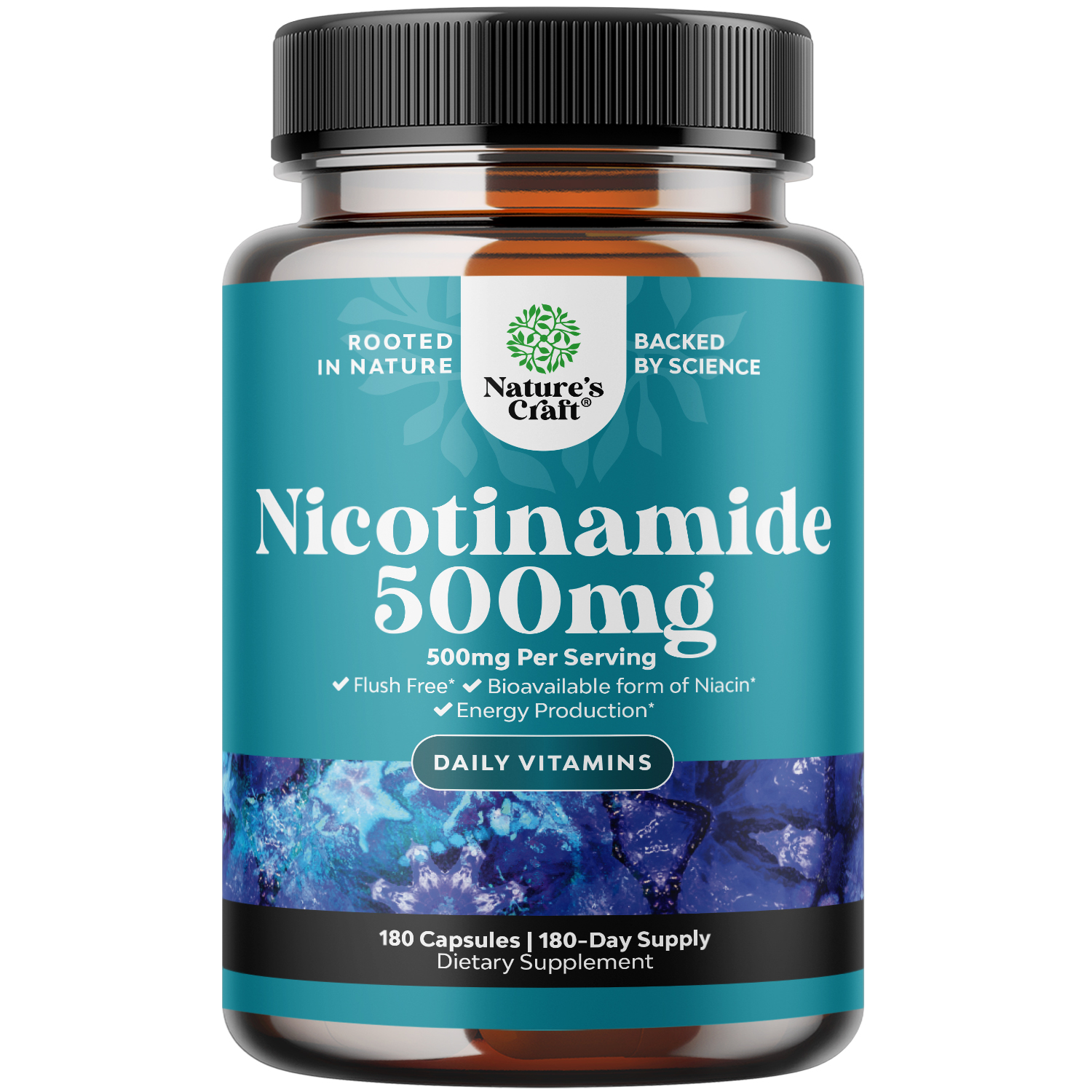 その他 Nia3 Natures Craft, Vitamin B3 Nicotinamide 500mg Capsules, Energy and