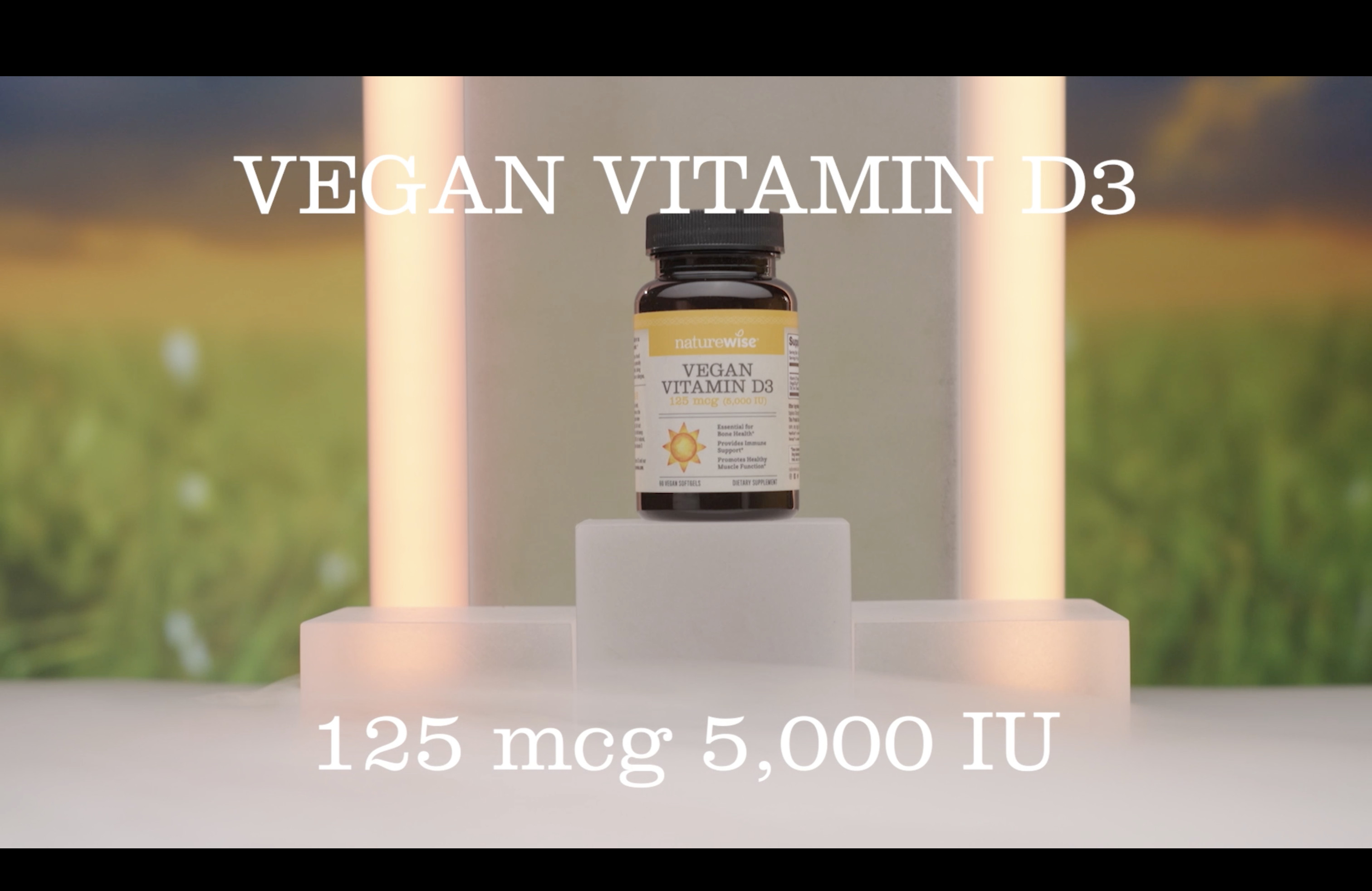 thumbnail video image 2 of NatureWise Vegan Vitamin D3 5000iu + Organic Olive Oil - 60 Mini Softgels[60-Day Supply], 2 of 12