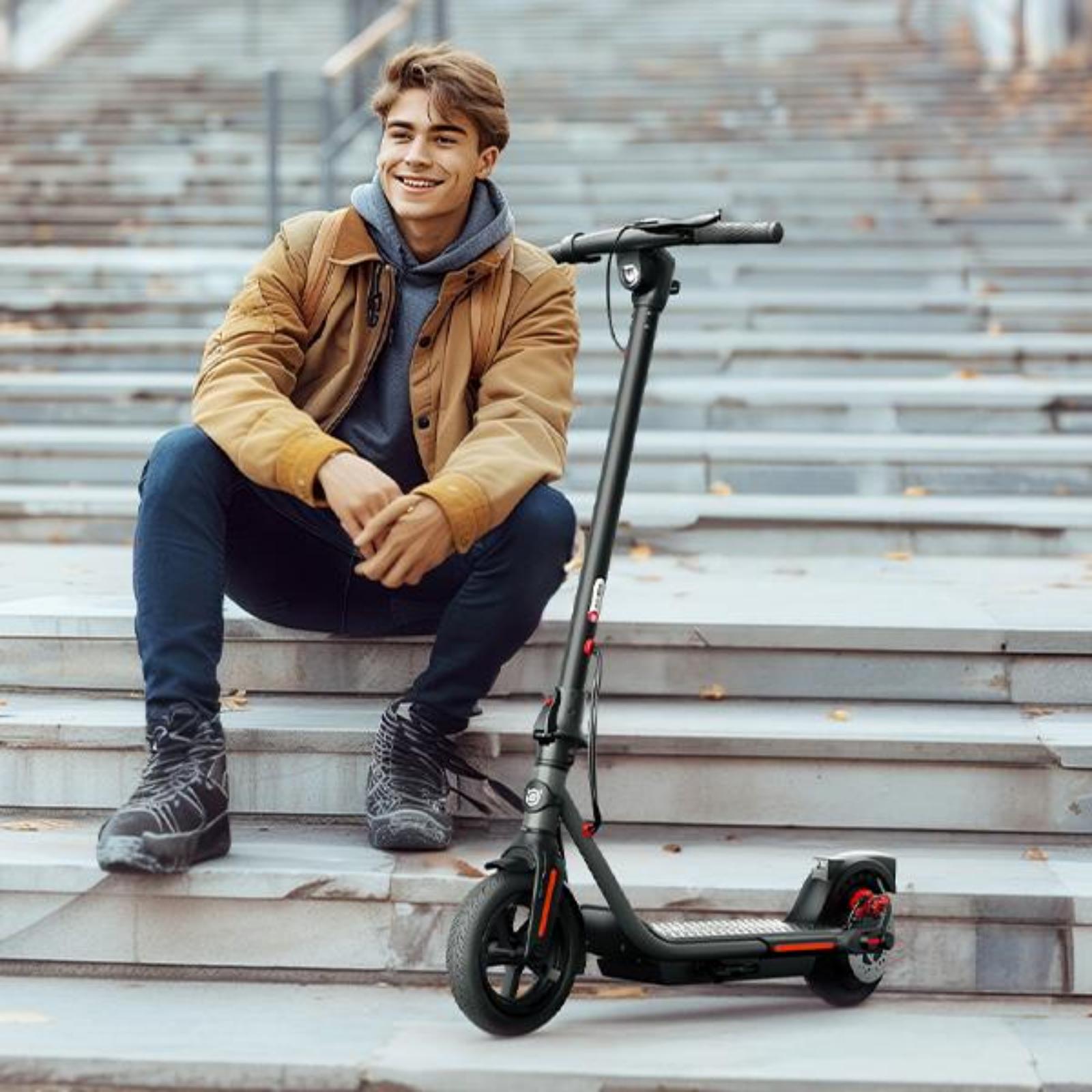 thumbnail video image 2 of Electric Scooter for Adults – 8.5"/10"/12" Tires,Peak 500W-700W Motor, 15-30 Miles Range, Up to 20 MPH – Foldable Commuter Scooter for Men & Women, 2 of 8