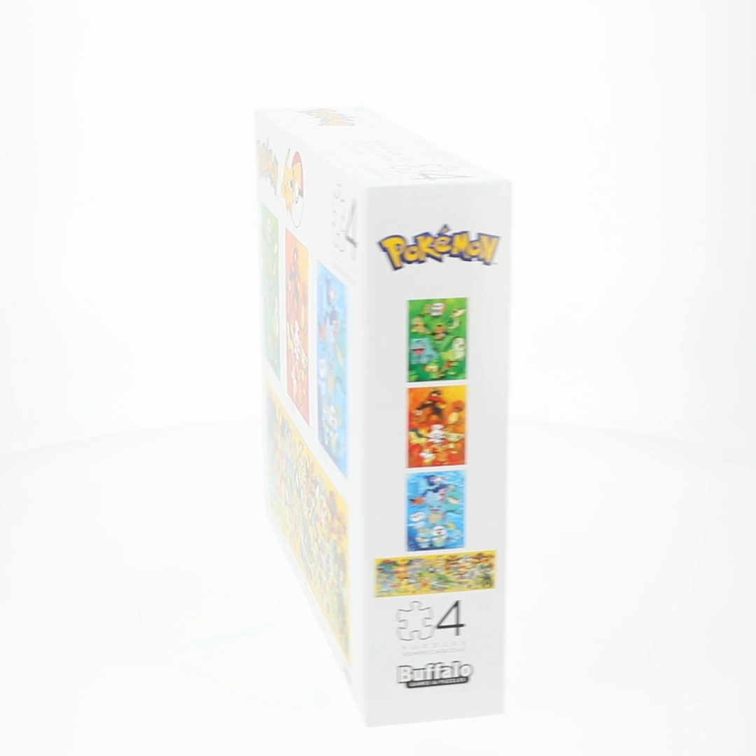 Buffalo Games Kids Anime 4-in-1 Pokemon Multipack Jigsaw Puzzles