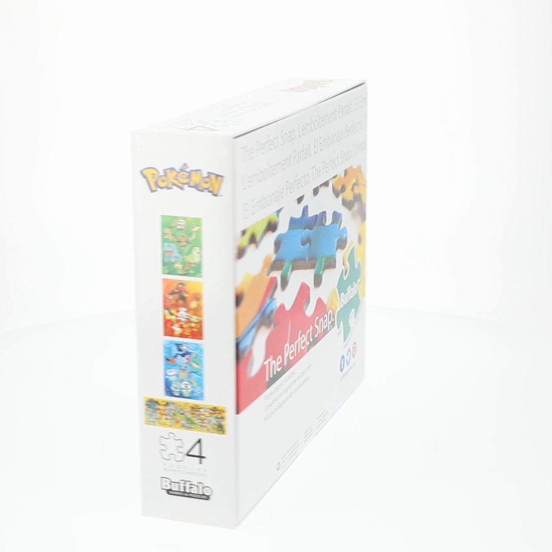 Buffalo Games Kids Anime 4-in-1 Pokemon Multipack Jigsaw Puzzles
