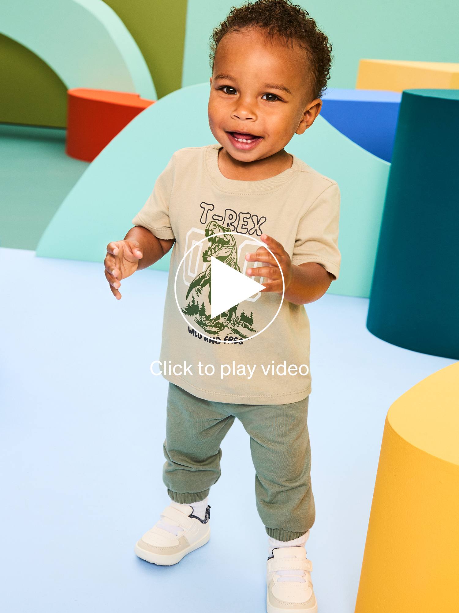 thumbnail video image 2 of Garanimals Baby & Toddler Boys Shirts, Single & 3-Pack, Sizes 0-6T, 2 of 12