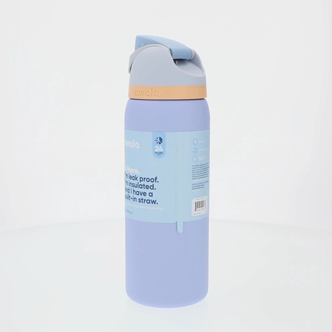 Owala FreeSip Stainless Steel Water Bottle, 32oz, Cloud 9 Light