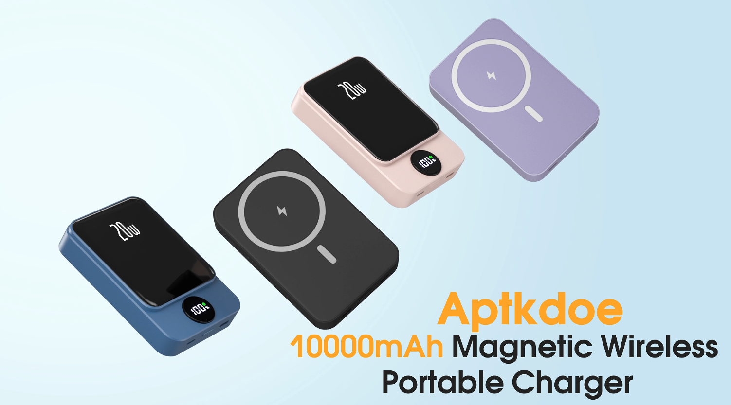 thumbnail video image 2 of Magnetic Portable Charger, 10000mAh Power Bank with PD20w Fast Charging, USB C in&Out Battery Pack, Compatible with Magsafe for iPhone 16/15/14/13/12 Series, Samsung, Android, and More, 2 of 8