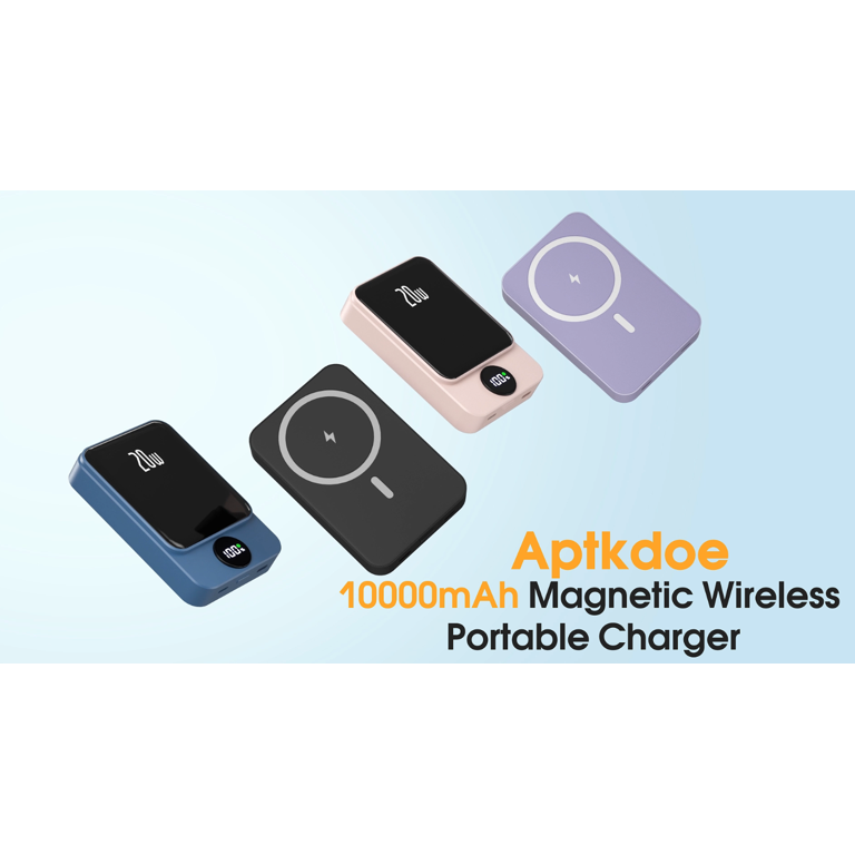 Batterie Externe Magnétique 10000mAh - Ultra Fine - Charge