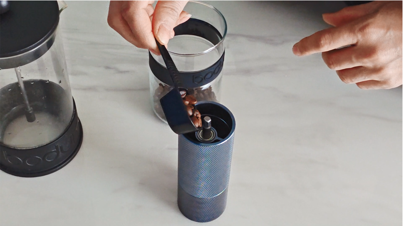 thumbnail video image 2 of Manual Coffee Grinder with CNC Stainless Steel Tapered Burr - Internal Adjustable Setting, Double Bearing Positioning, French Press Coffee for Hand Grinder Gift, 2 of 7