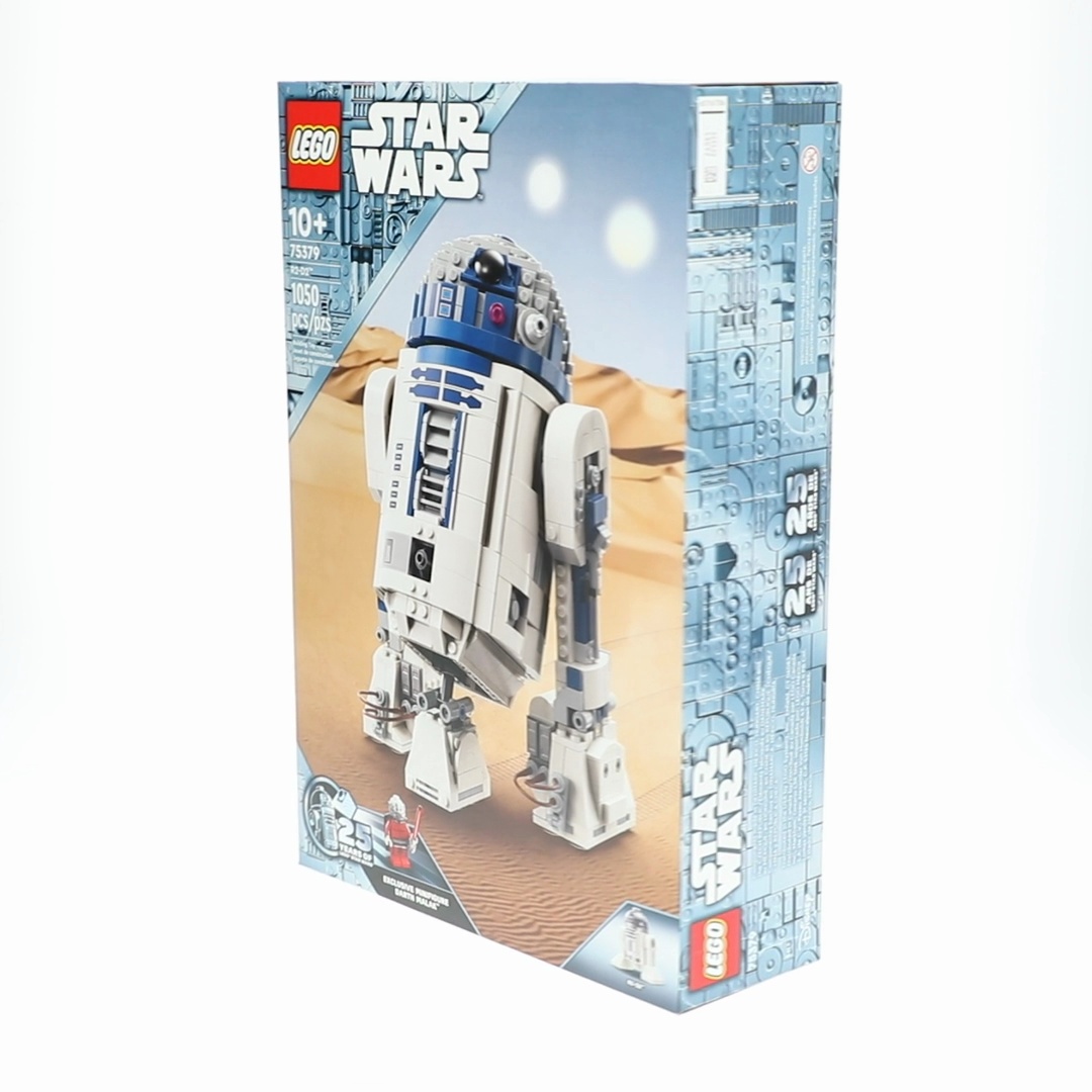 LEGO Star Wars R2-D2 Brick Built Droid Figure, 75379, Includes