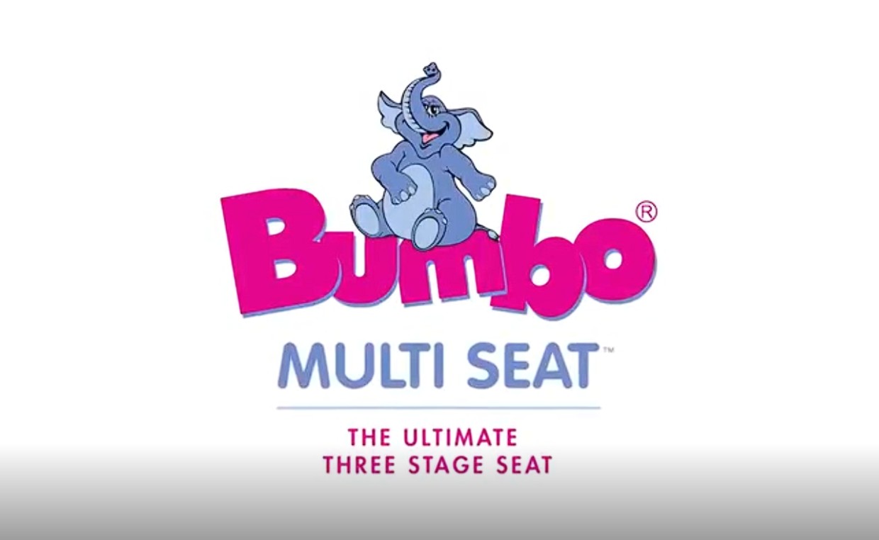 thumbnail video image 2 of Bumbo Baby Toddler Adjustable 3-in-1 Booster Seat, Black/Cool Grey (2 Pack), 2 of 13