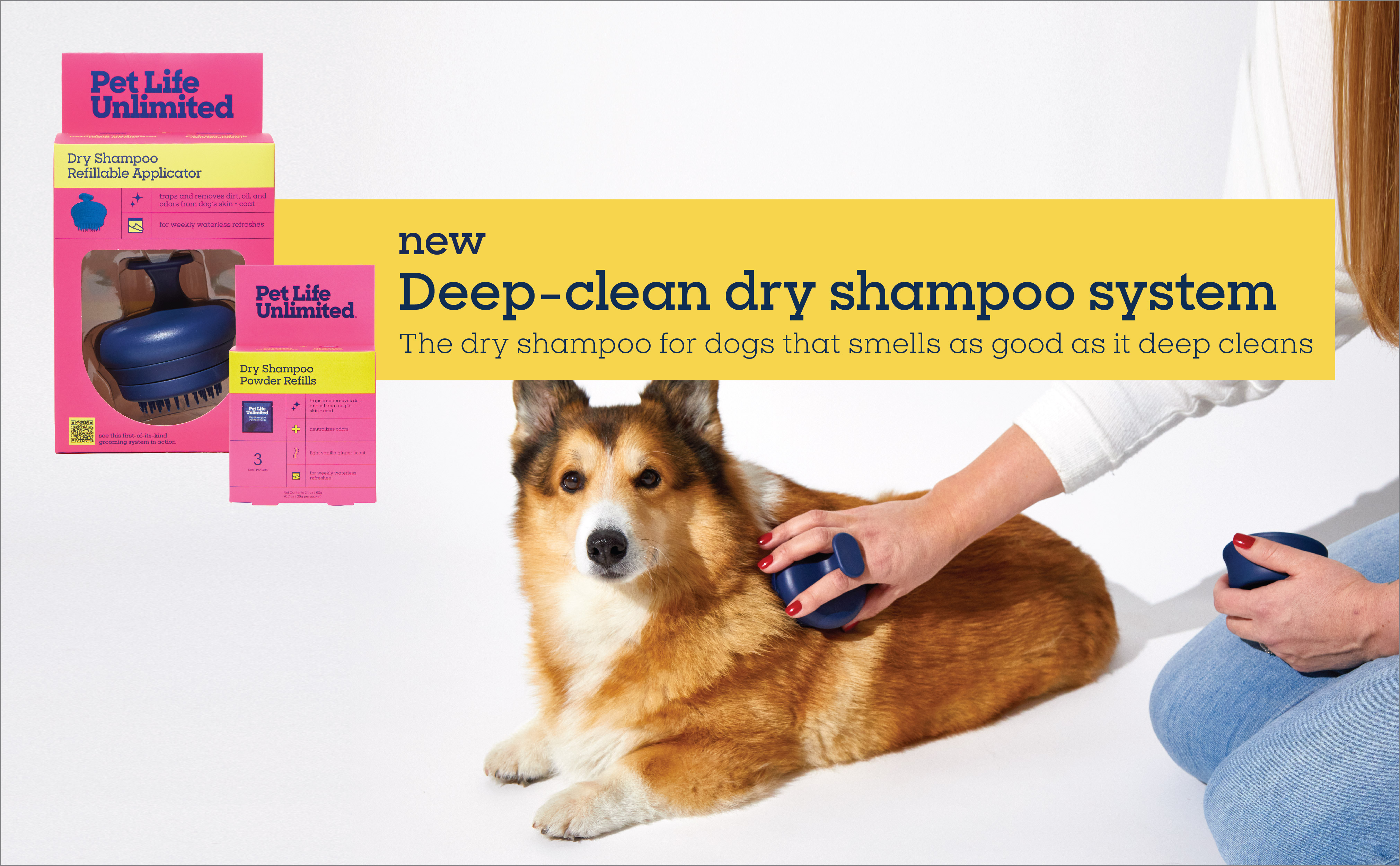 Pet Life Unlimited Waterless Powder All-in-One Applicator Dog
