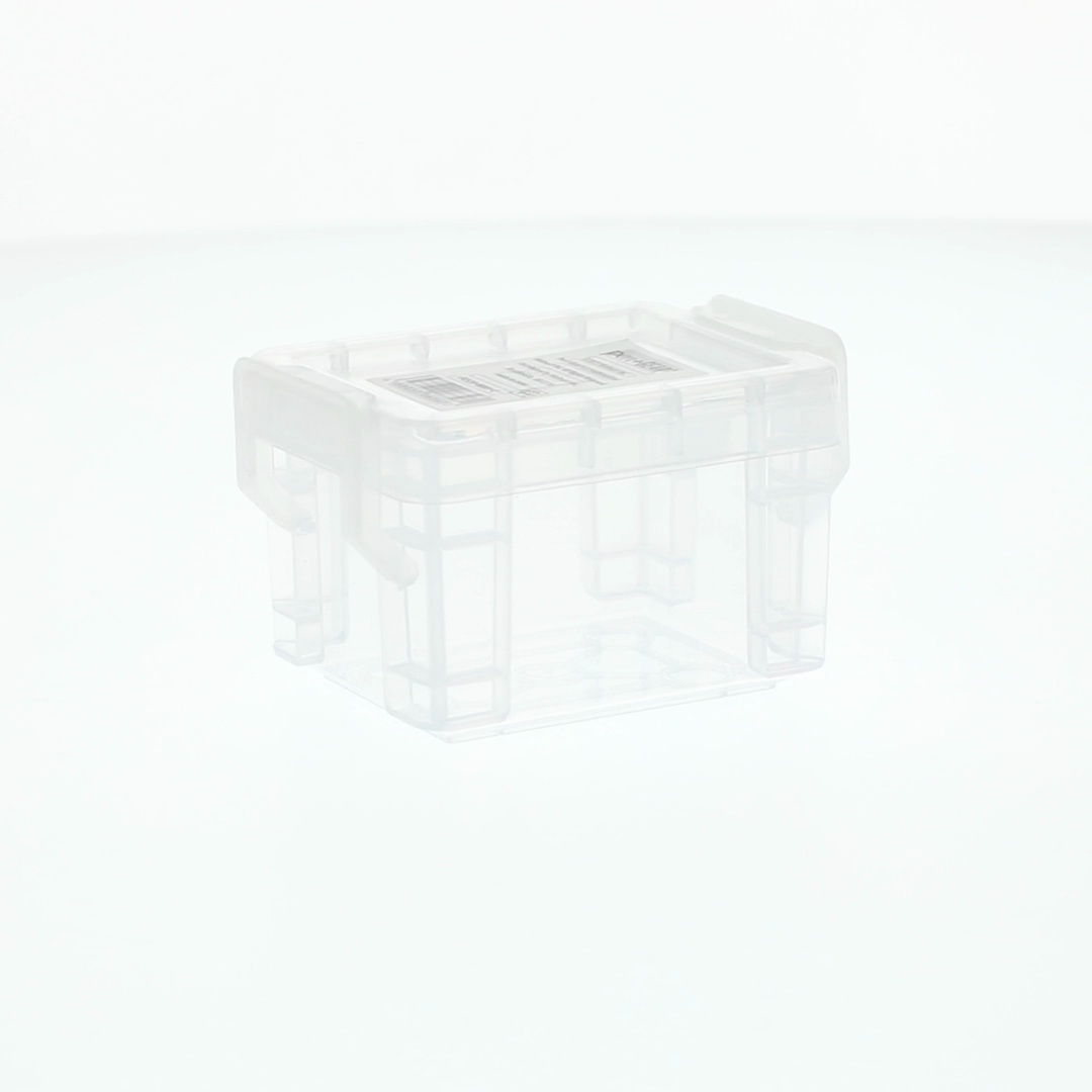 Pen+Gear Plastic Pixie Box Clear Storage Container, Desktop