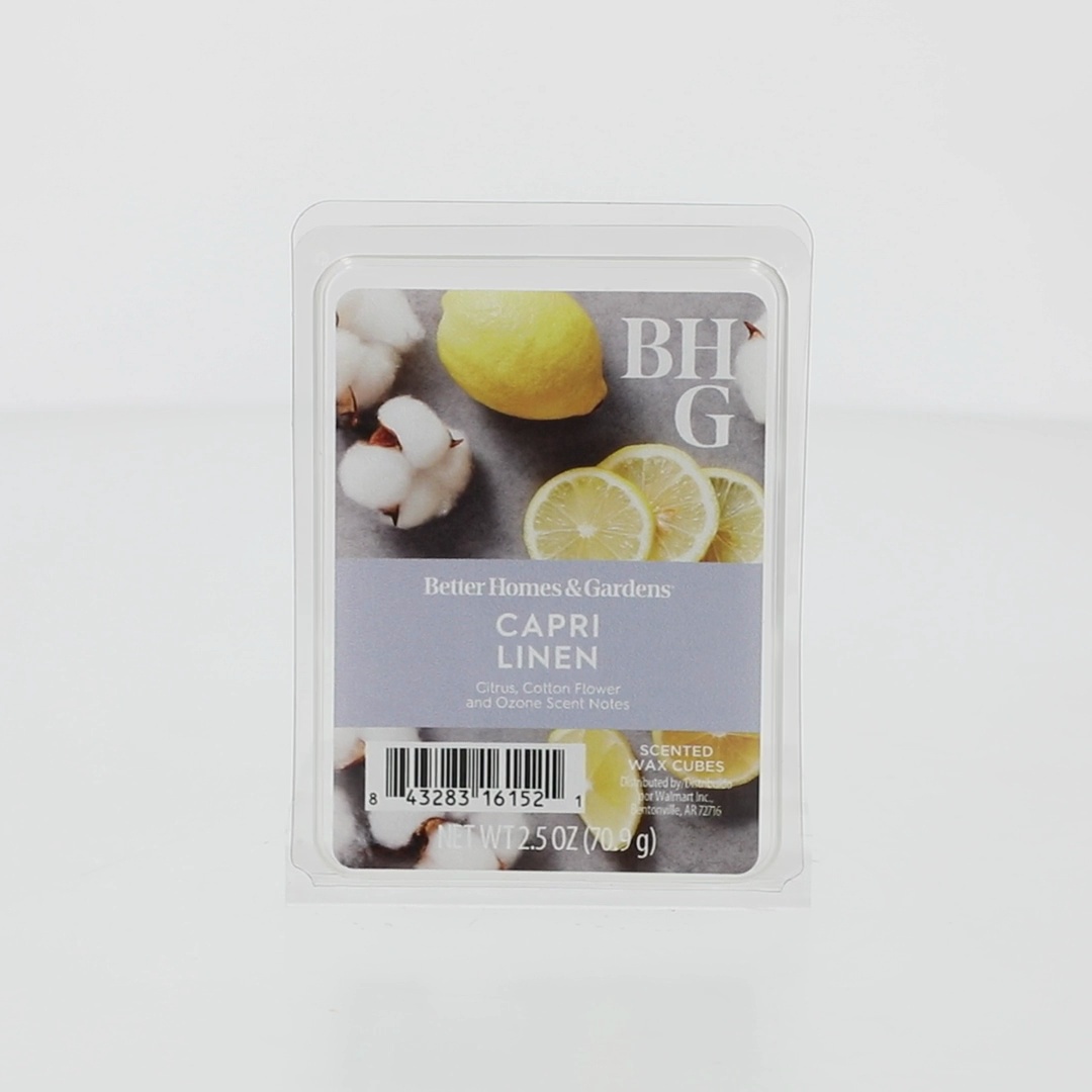 パキスタンクリームWith New Fragrance3個セット Better Homes & Gardens Capri Linen Scented Wax Melts 2.5 oz, Fresh