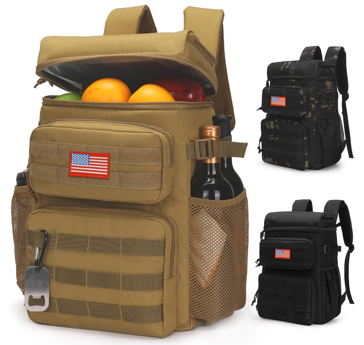 thumbnail video image 2 of Backpack Cooler,Soft Lightweight Leakproof Cooler Backpack,Insulated Cooler Bag,Portable Soft Cooler Bag Waterproof for Beach, Travel, Camping, Picnic, Hiking, 2 of 9