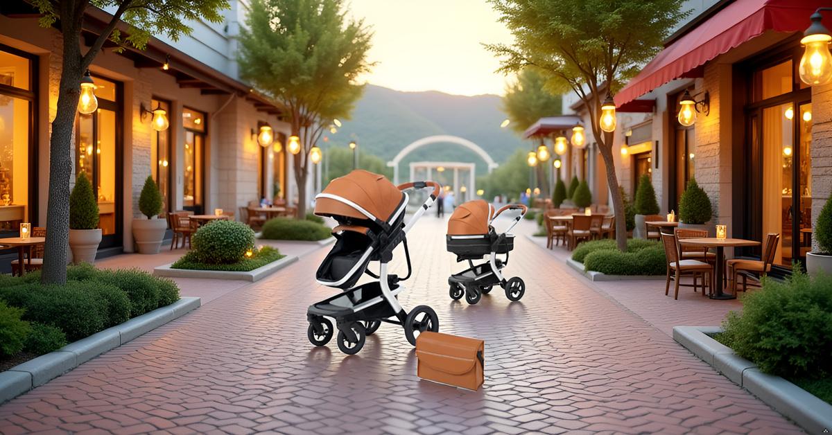 thumbnail video image 2 of 2-in-1 Baby Stroller,Reversible Stroller Convertible Baby Stroller, High Landscape Stroller Suit Newborn to Toddler Up to 55lbs, 2 of 10