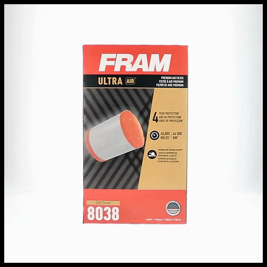 FRAM Ultra Air, XGA8038, Premium Engine Air Filter for Select