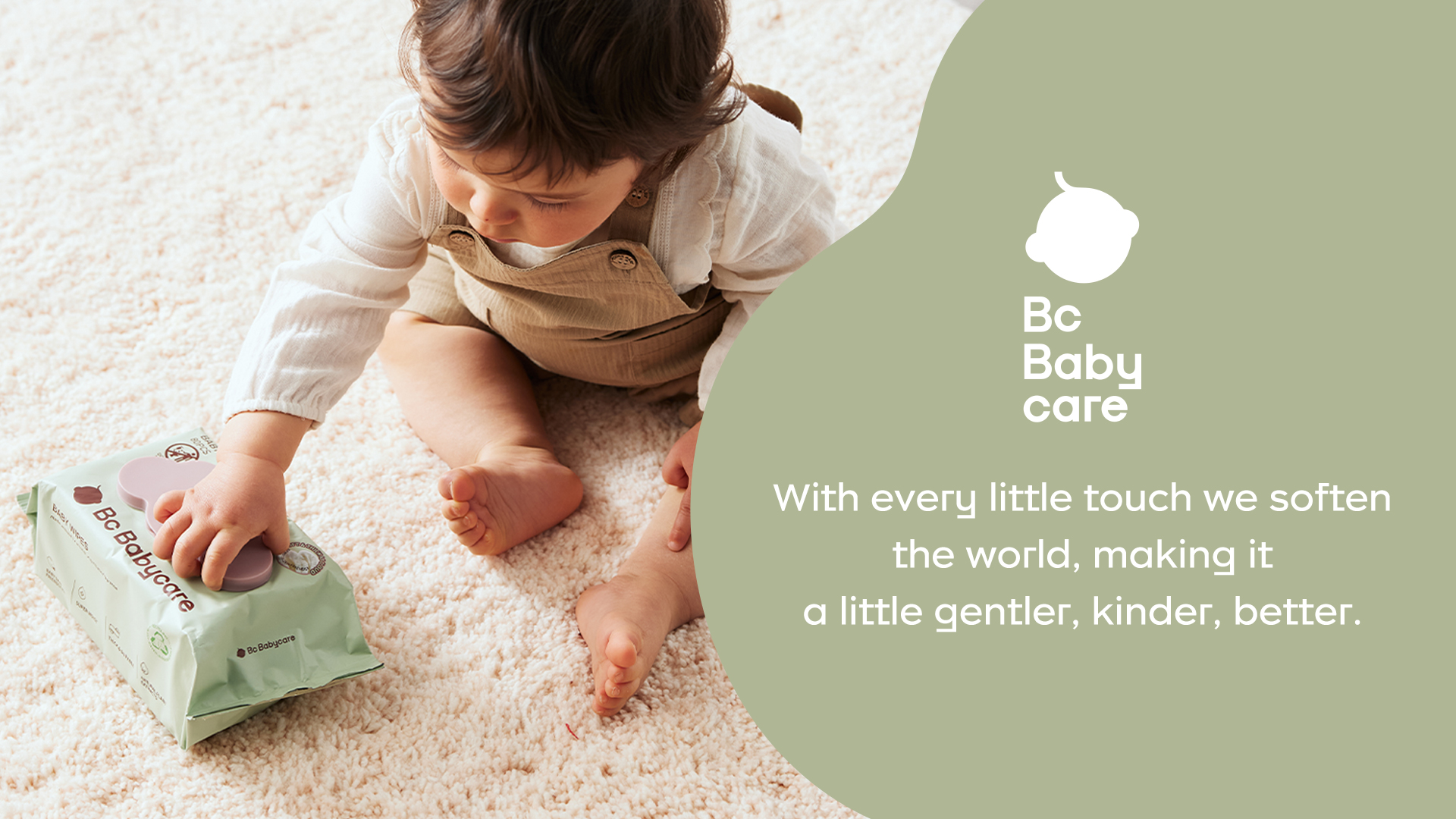 thumbnail video image 2 of Bc Babycare Baby Wipes Unscented, Water Wipes for Baby Sensitive Skin, Hypoallergenic, XL Extra Thick (8pack, 640Wipes), 2 of 11