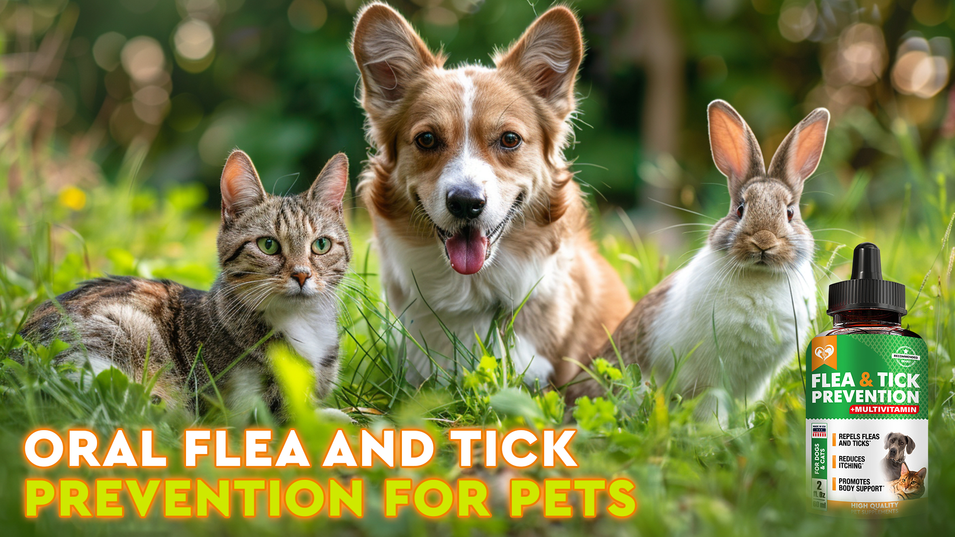 thumbnail video image 2 of Beloved Pets Flea & Tick Defense Liquid Drops for Dogs and Cats - Neem, Glucosamine & MSM - Supports Joint & Immune Health, 2 fl oz, 2 of 8